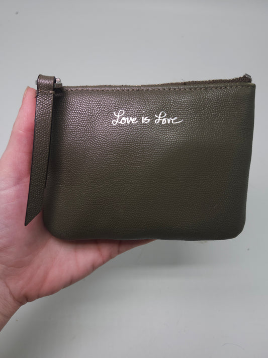 Rebecca Minkoff "Love is Love" Pebbled Leather Pouch / Wallet