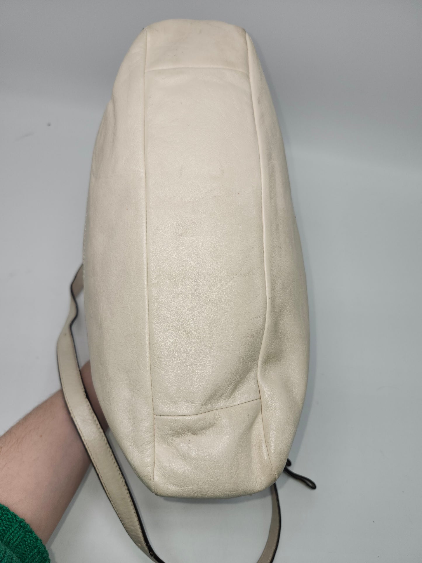 *Coach* Multi-Color Scarf Print XL Tote Bag with White Leather Trim