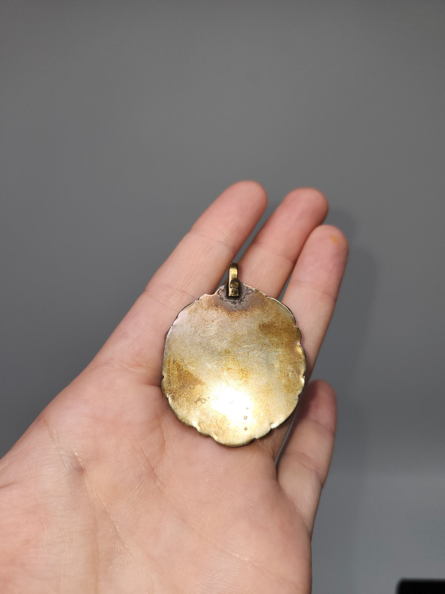 Brass & Lapis Lazuli Afghan Tribal Pendant