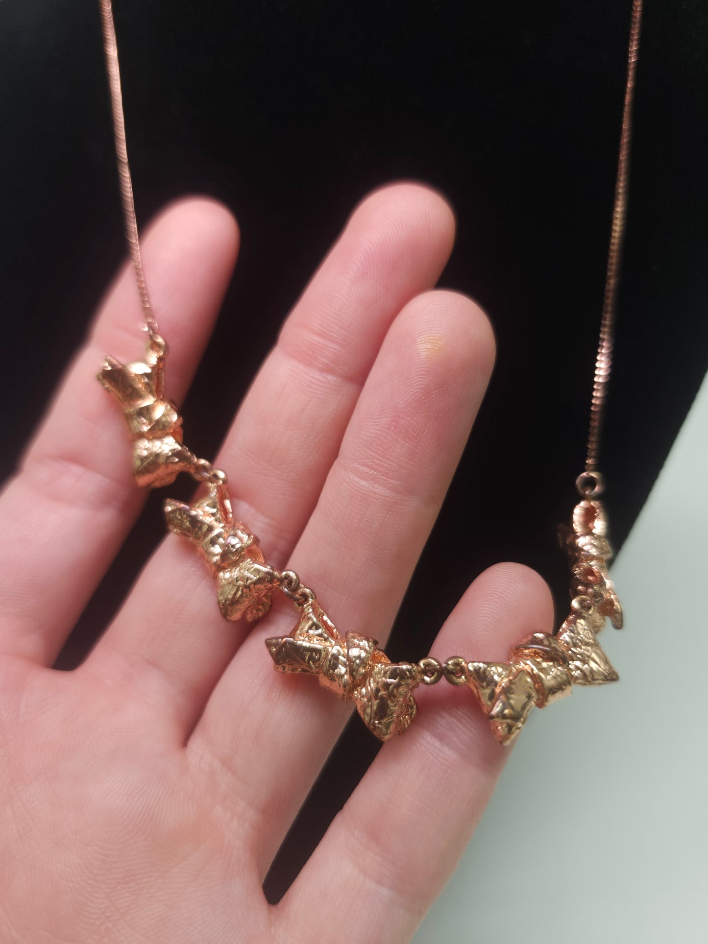 Marc Jacobs Gold Plated Bow Statement Necklace