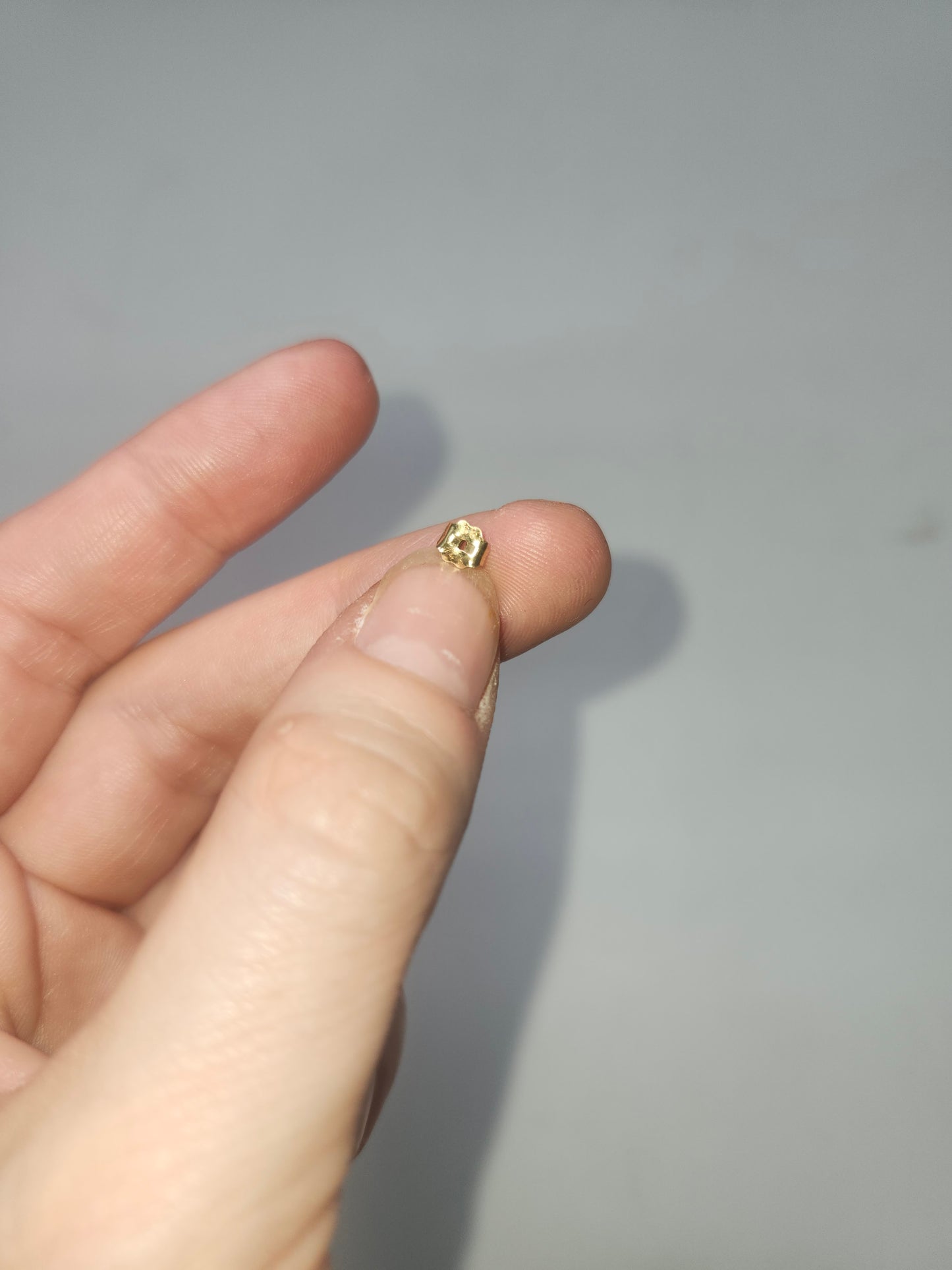 *14K Gold* Peace Sign Stud Earrings