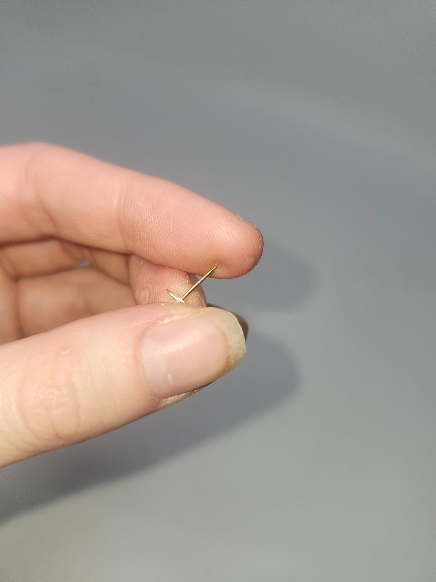 *14K Gold* Peace Sign Stud Earrings