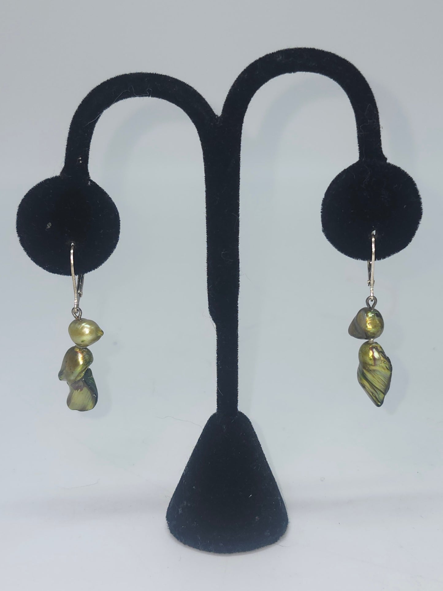 *925 Sterling* & Fresh Water Pearl Dangle Earrings