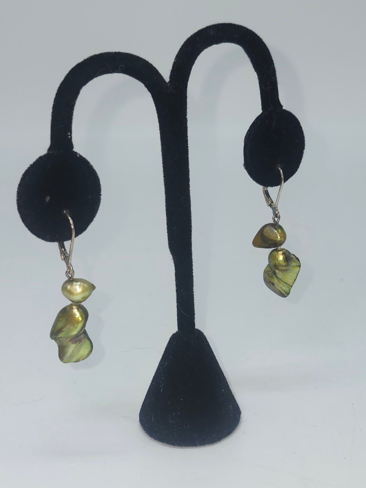 *925 Sterling* & Fresh Water Pearl Dangle Earrings