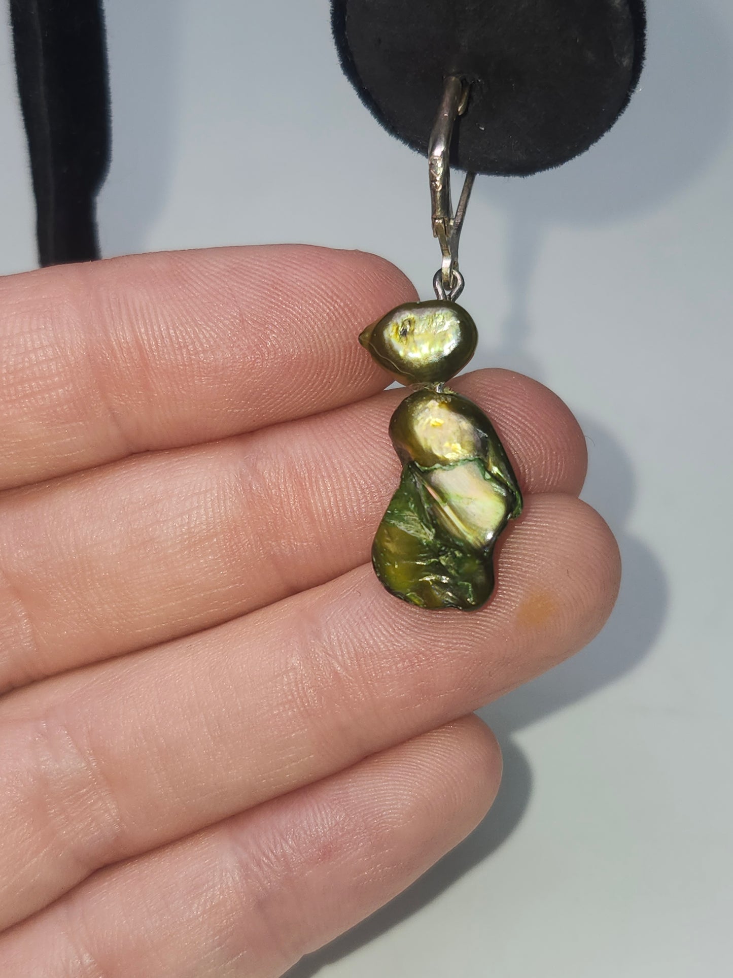 *925 Sterling* & Fresh Water Pearl Dangle Earrings