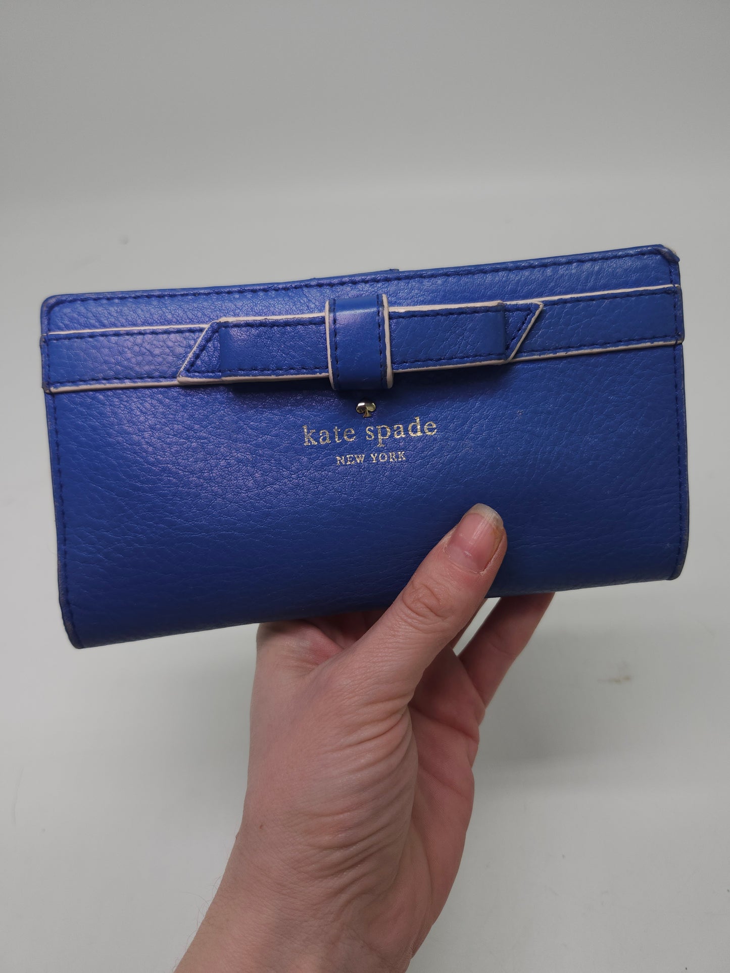 *Kate Spade* Navy Blue Bow Wallet