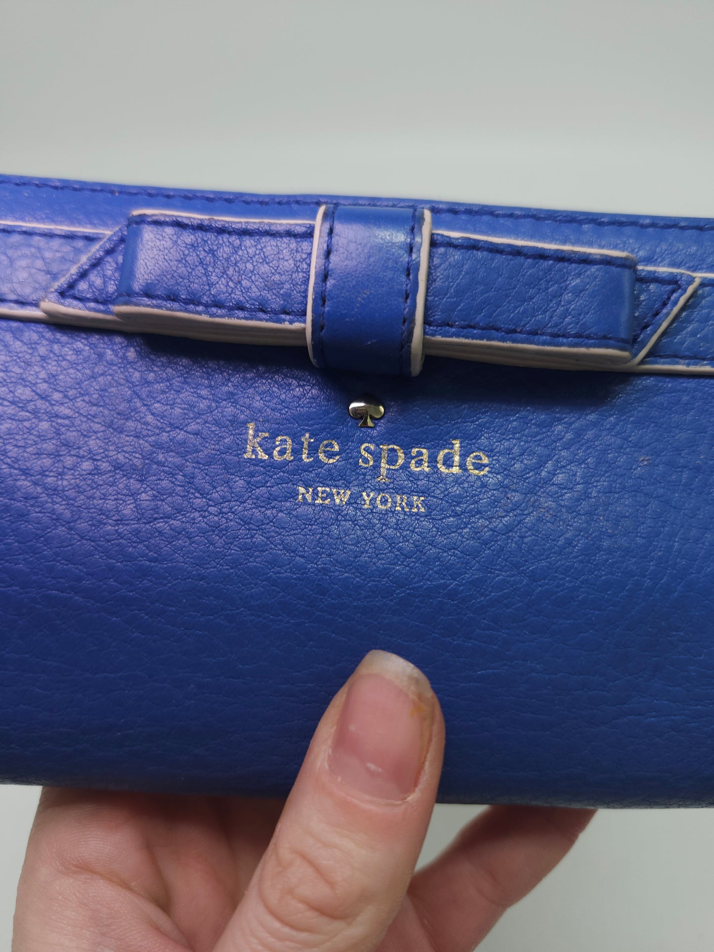 *Kate Spade* Navy Blue Bow Wallet