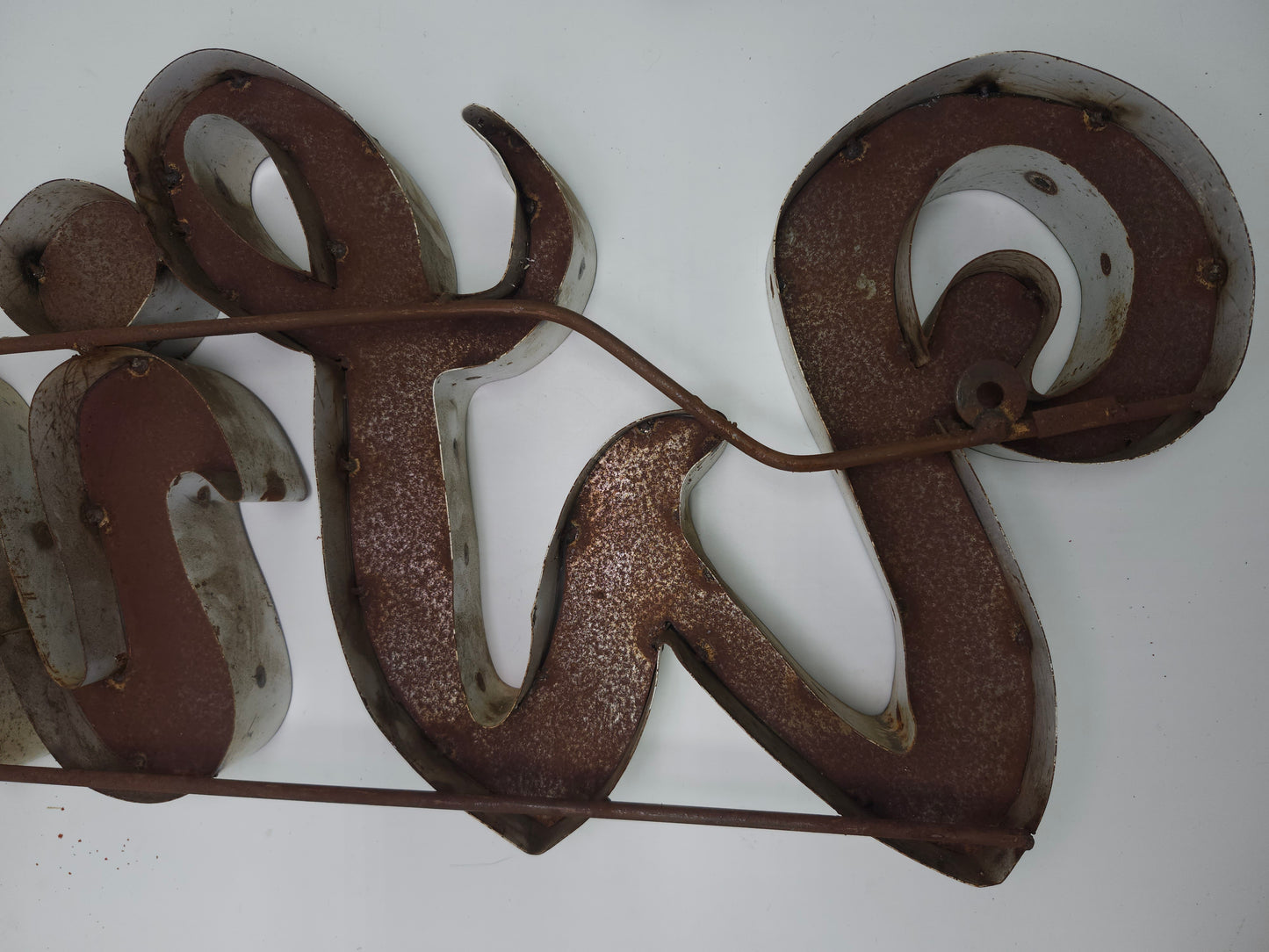 *Antique* "Wine" Metal Store Sign