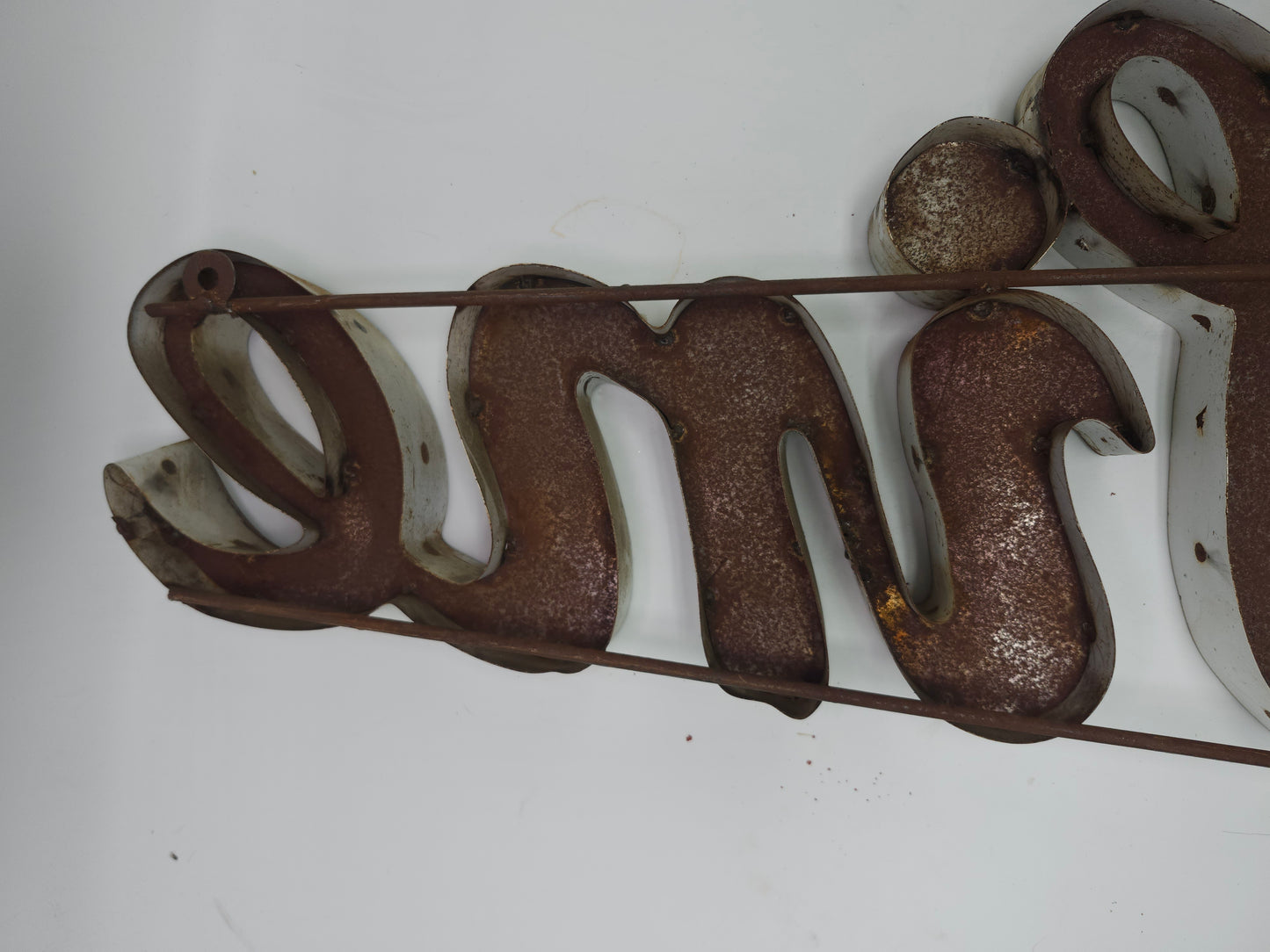 *Antique* "Wine" Metal Store Sign