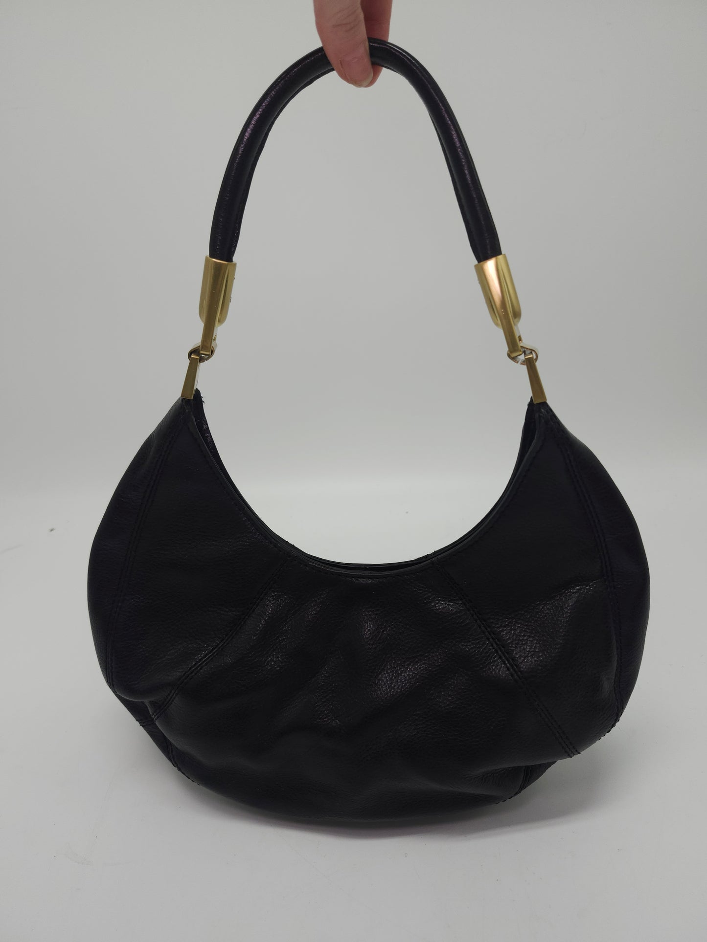 *Vintage* BCBG Boho Black Leather Purse