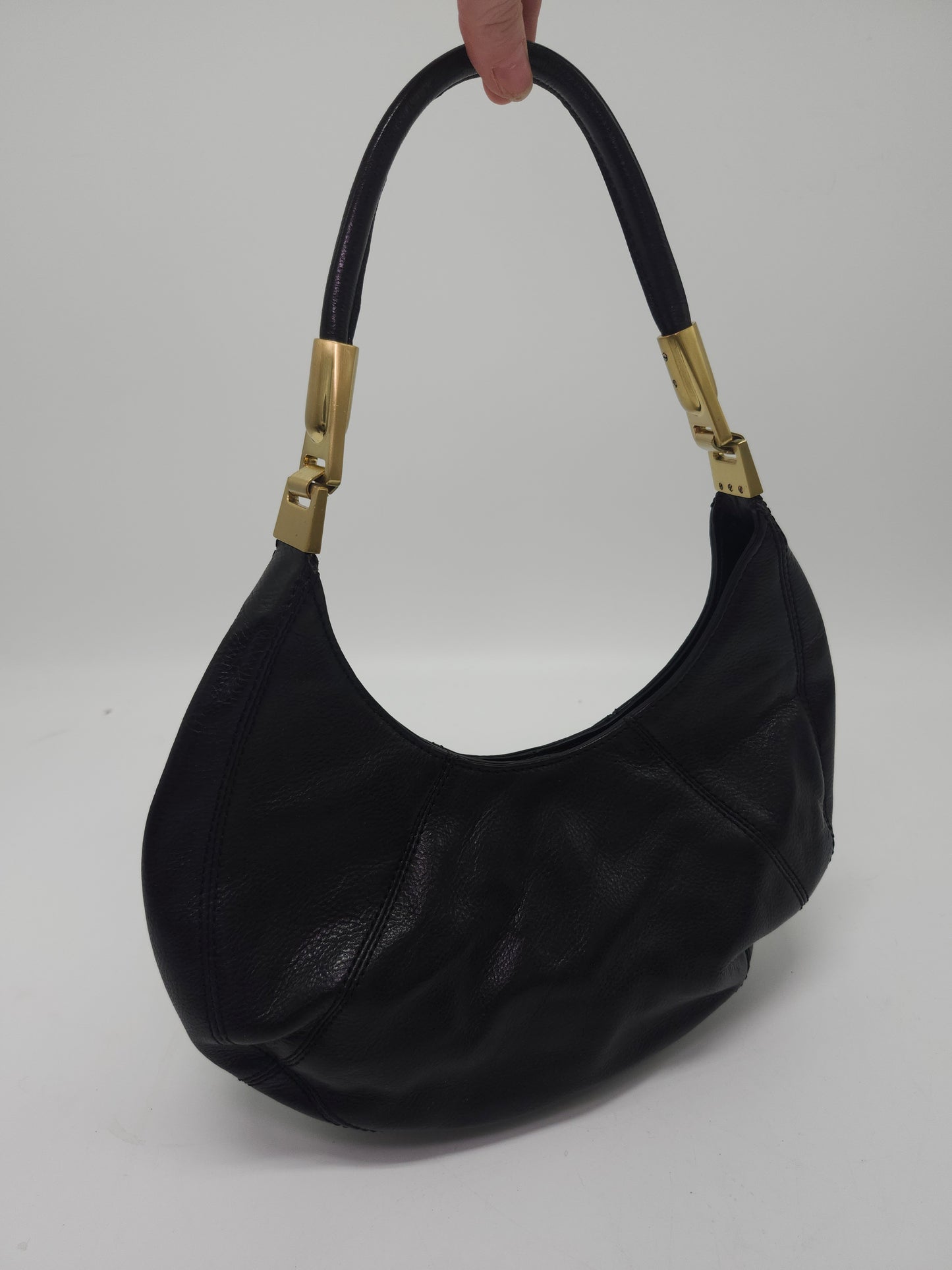 *Vintage* BCBG Boho Black Leather Purse