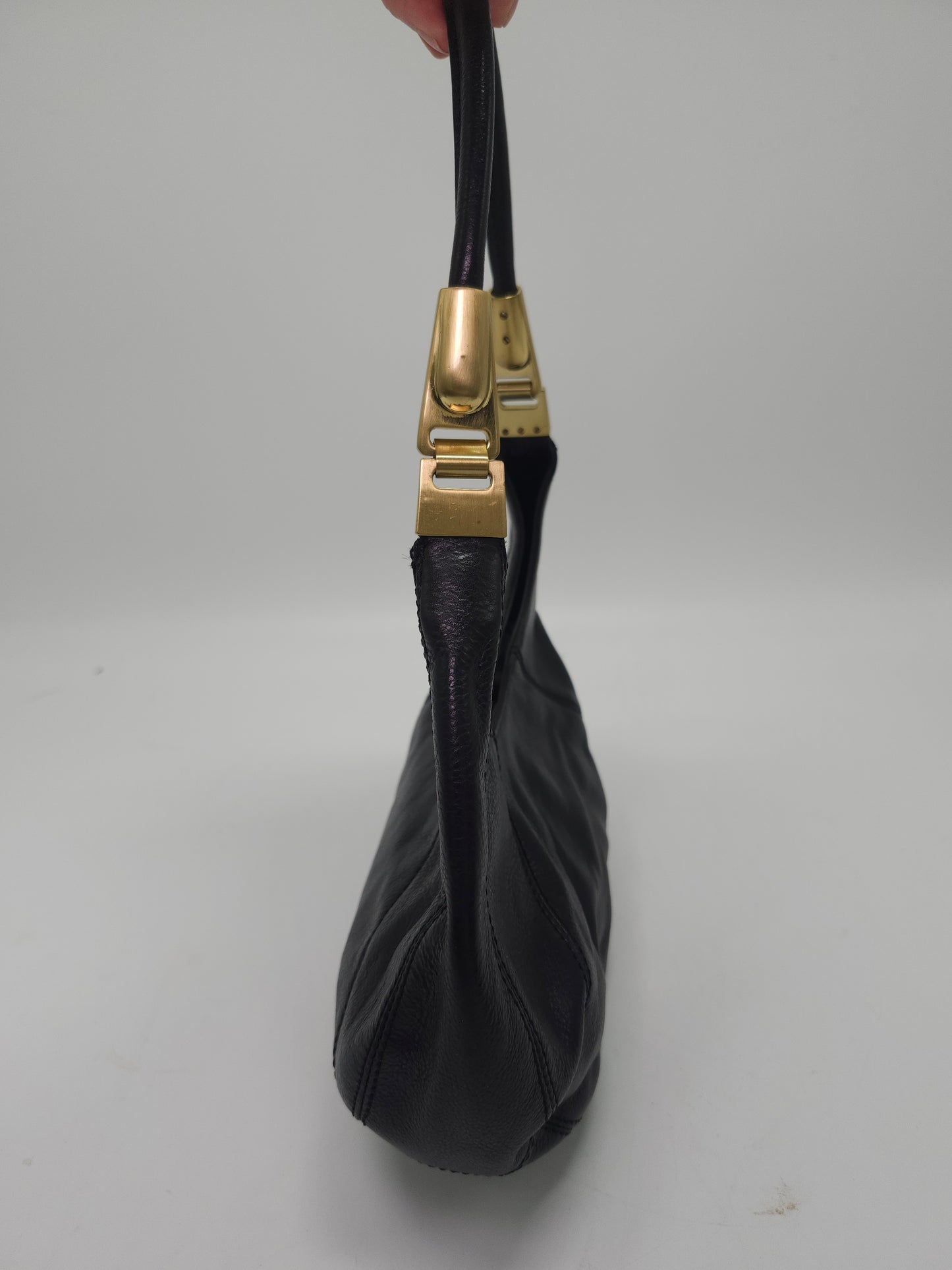 *Vintage* BCBG Boho Black Leather Purse