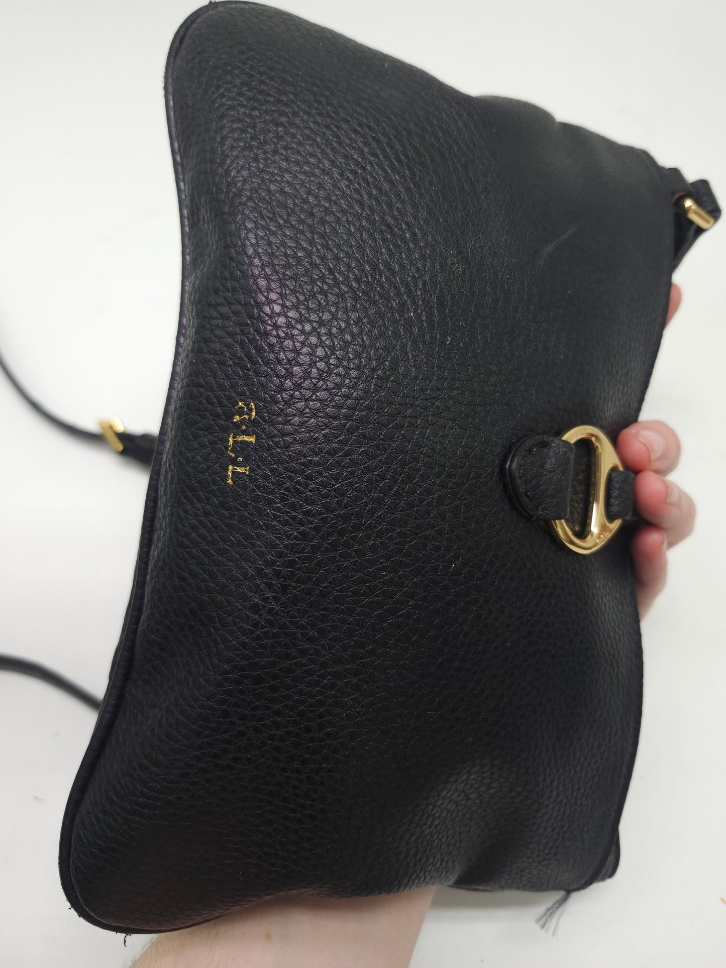 *Ralph Lauren* "Lauren" Black Crossbody Bag