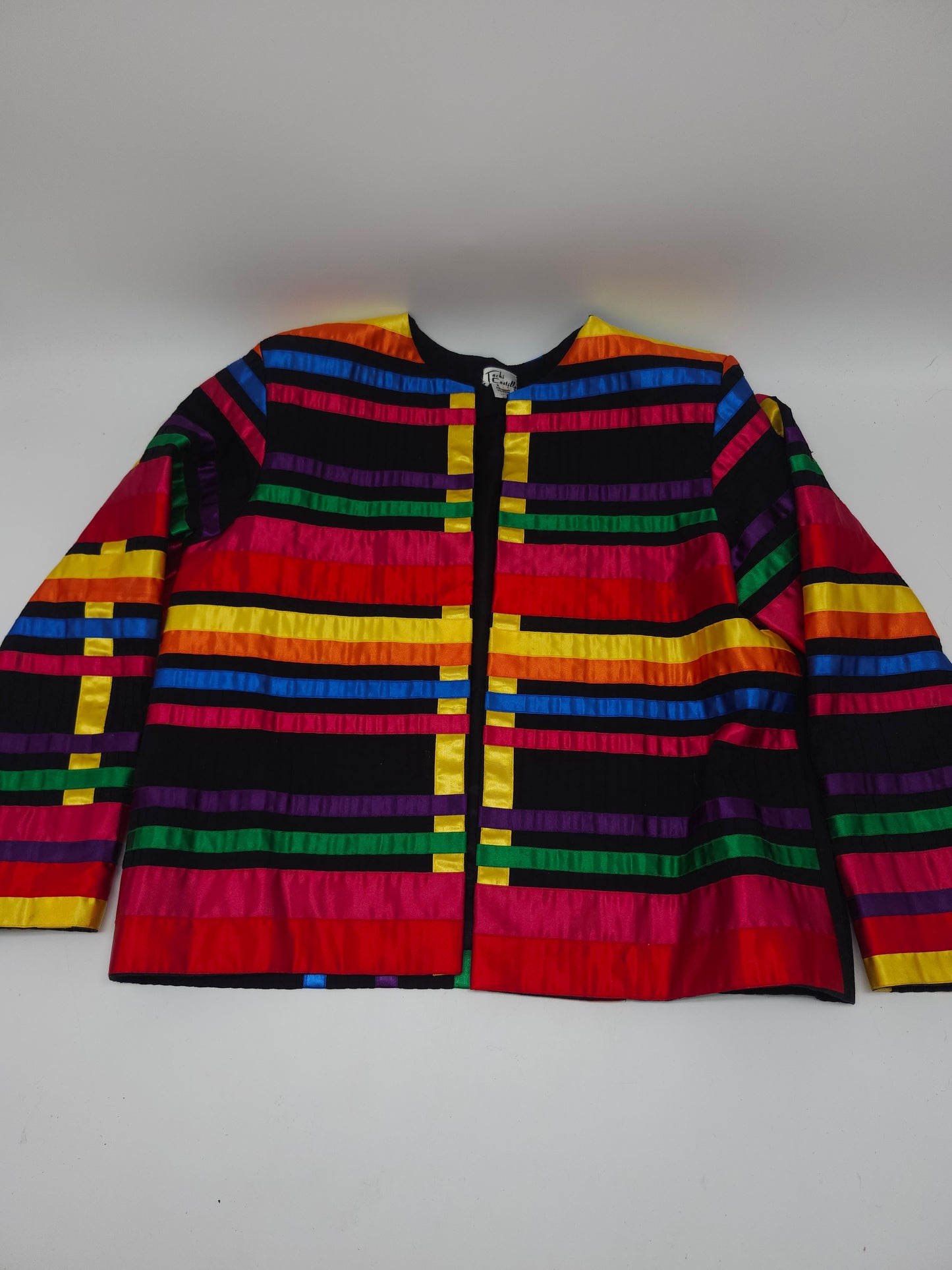 Tachi Castillo Rainbow Ribbon Jacket Size Large