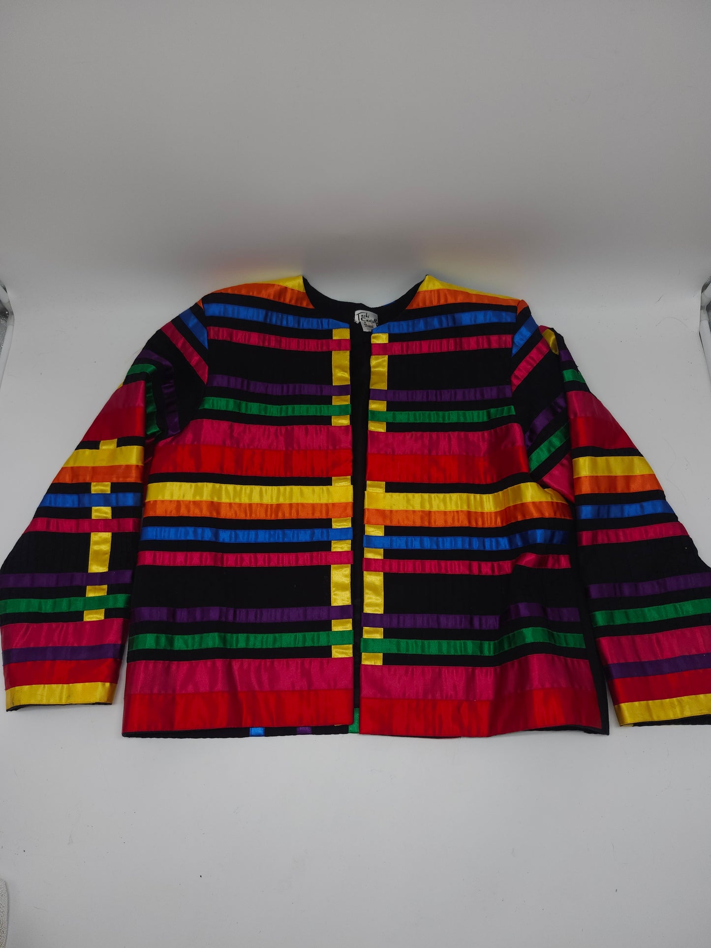 Tachi Castillo Rainbow Ribbon Jacket Size Large