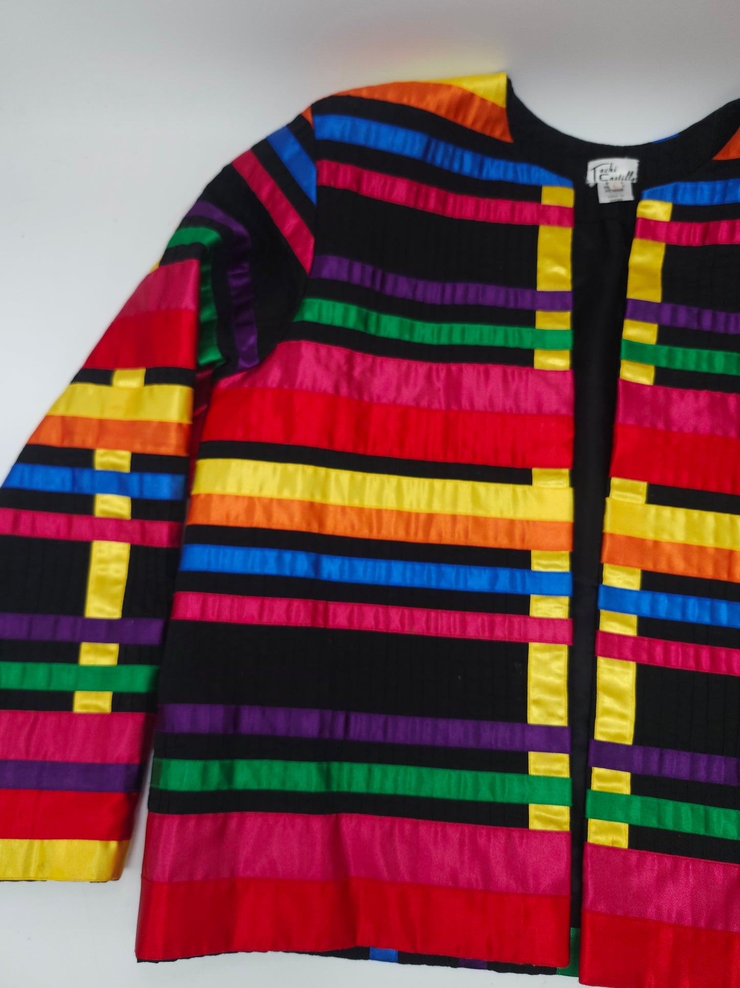Tachi Castillo Rainbow Ribbon Jacket Size Large