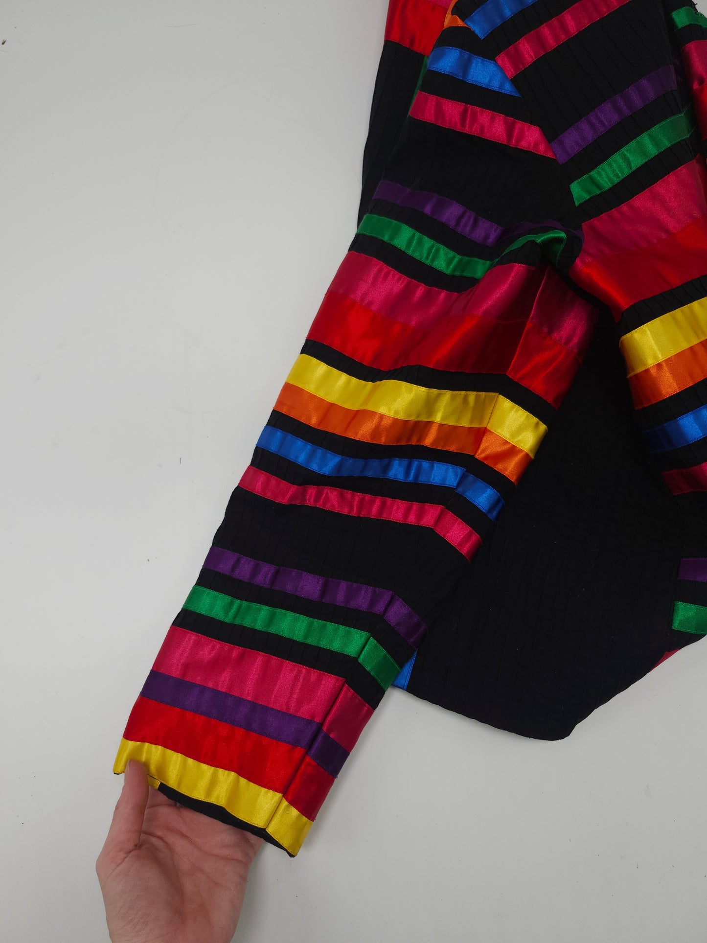 Tachi Castillo Rainbow Ribbon Jacket Size Large