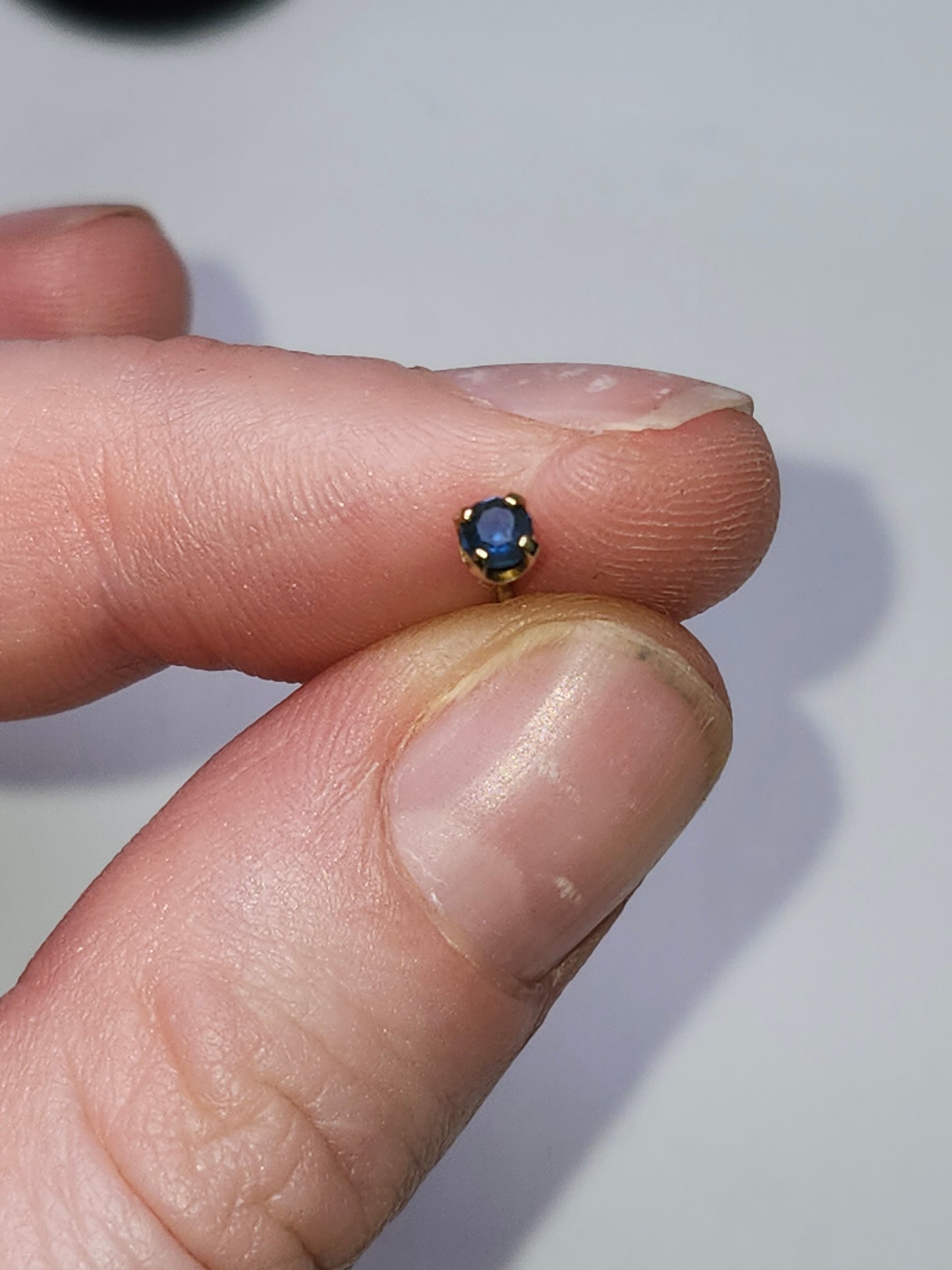 14K Gold & Sapphire Stud Earrings