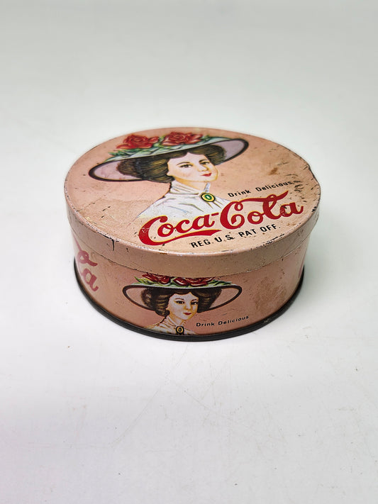 Coca Cola Vintage Pink Advertisement Tin