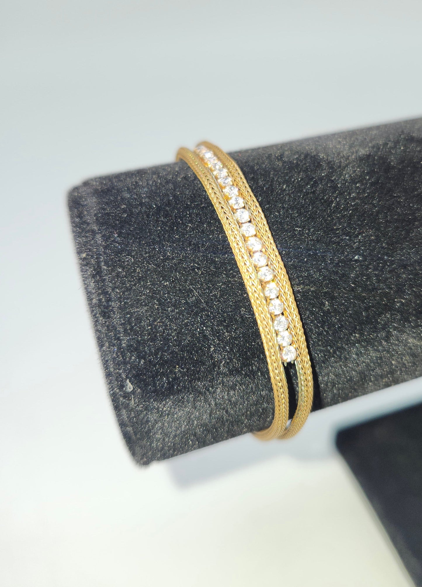 925 Sterling & CZ Vermeil Bracelet