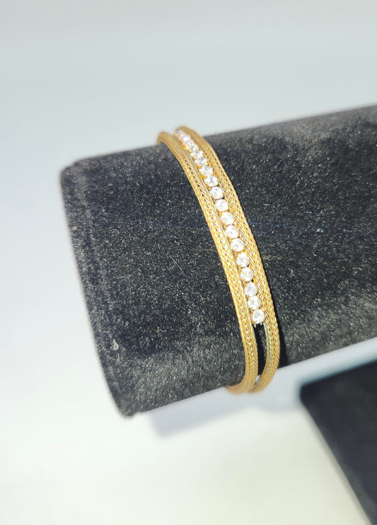 ~925 Sterling~ CZ Vermeil Bracelet