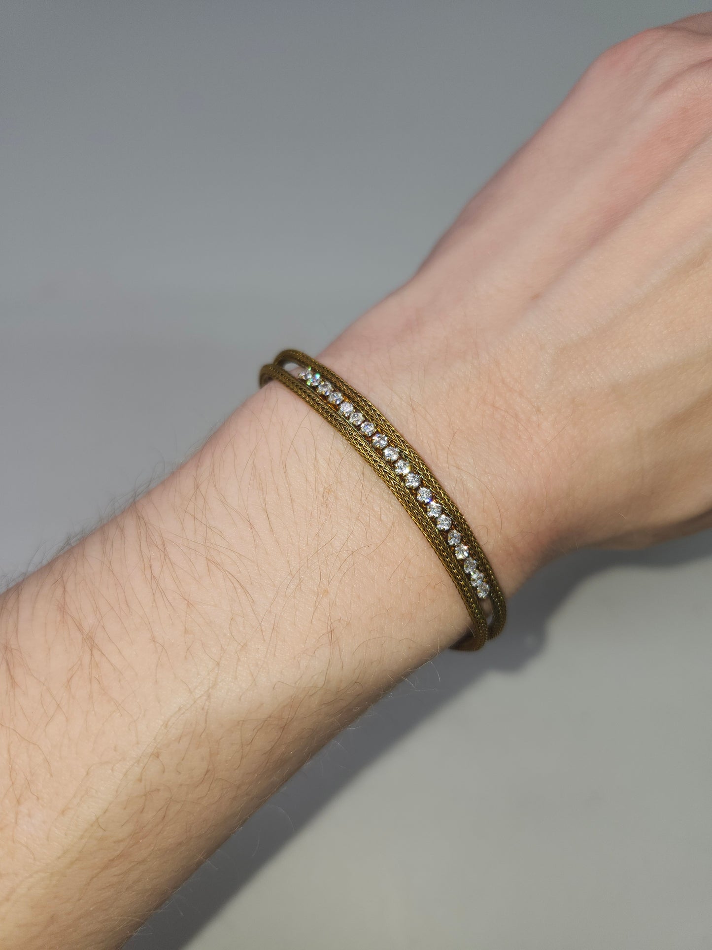 925 Sterling & CZ Vermeil Bracelet