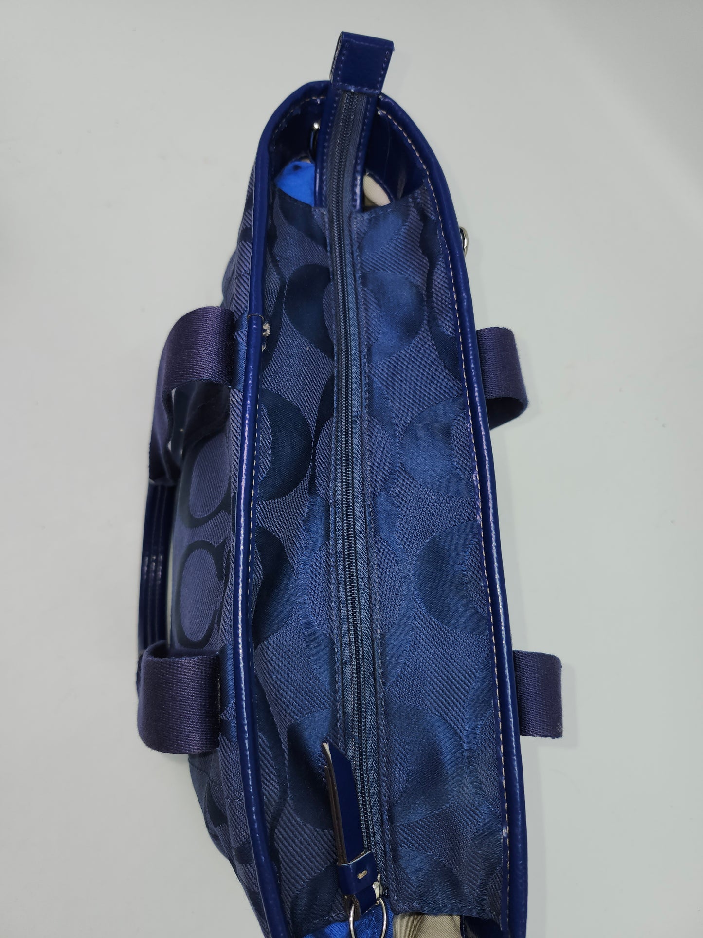 *Coach* "Daisy" Signature Nylon Tote Bag in Blue