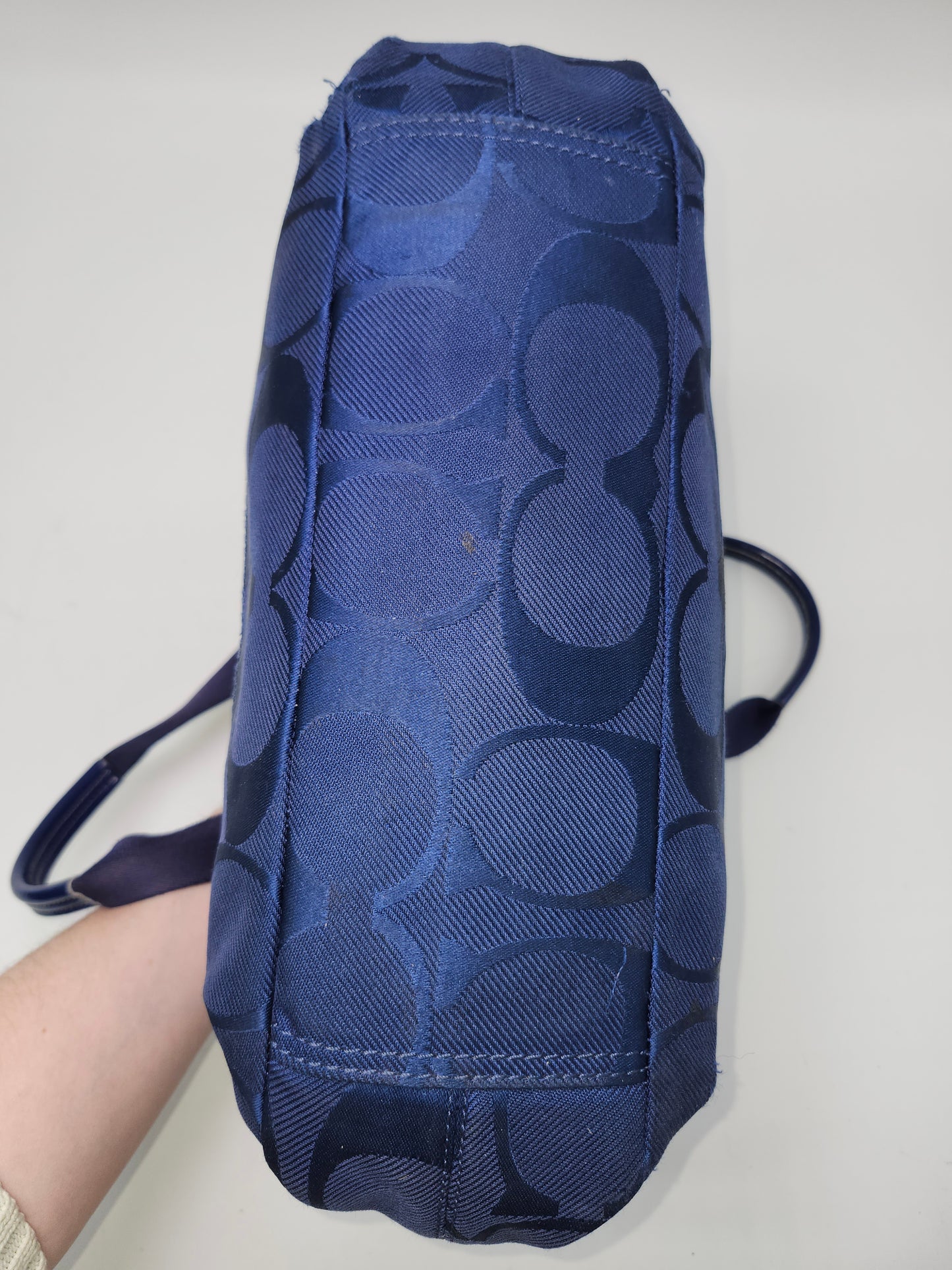 *Coach* "Daisy" Signature Nylon Tote Bag in Blue