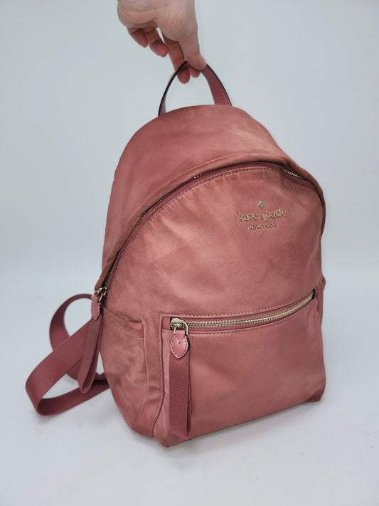 *Kate Spade* "Chelsea" Pink Nylon Backpack