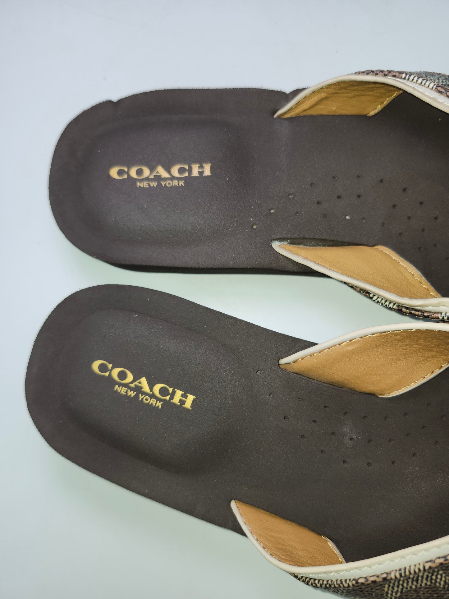 Coach "Judy" Sandals in Signature Canvas Size 10 *like-new*