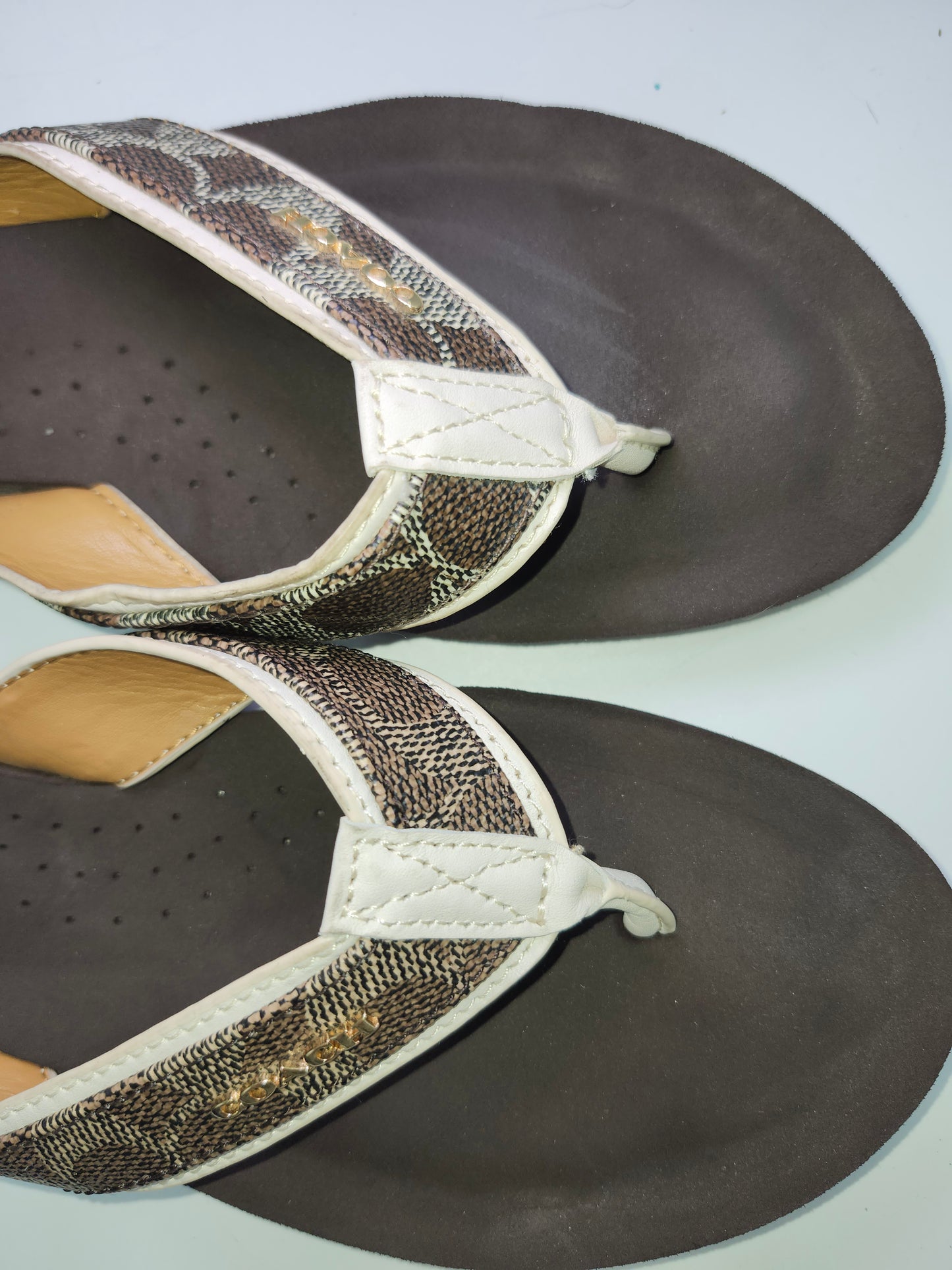 Coach "Judy" Sandals in Signature Canvas Size 10 *like-new*