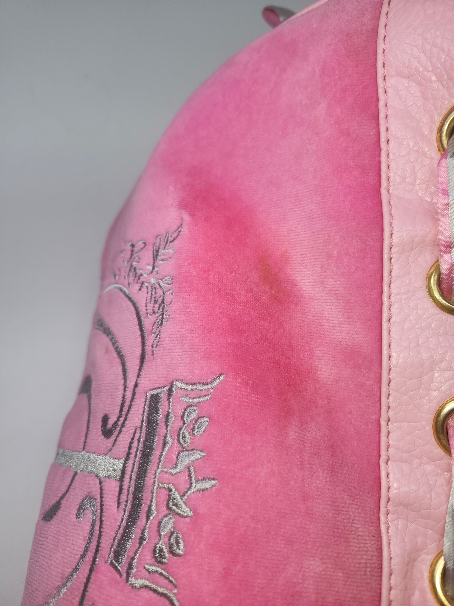 -Juicy- "Daydreamer" Dupe Hot Pink Two-Toned Velour Purse