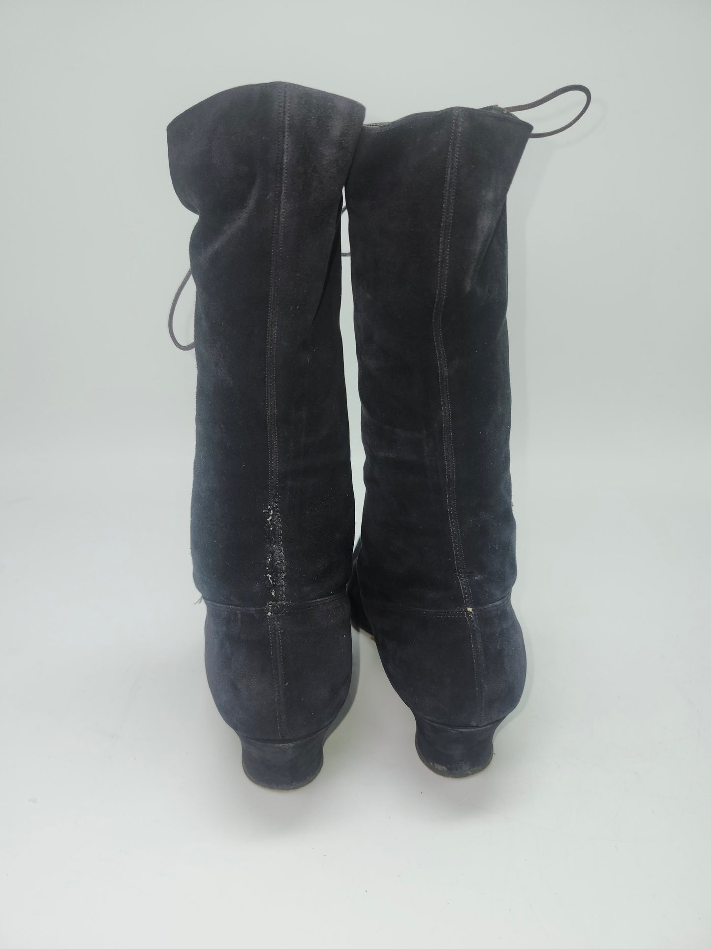 ~Antique~ Victorian Suede Lace-Up Boots Size 7
