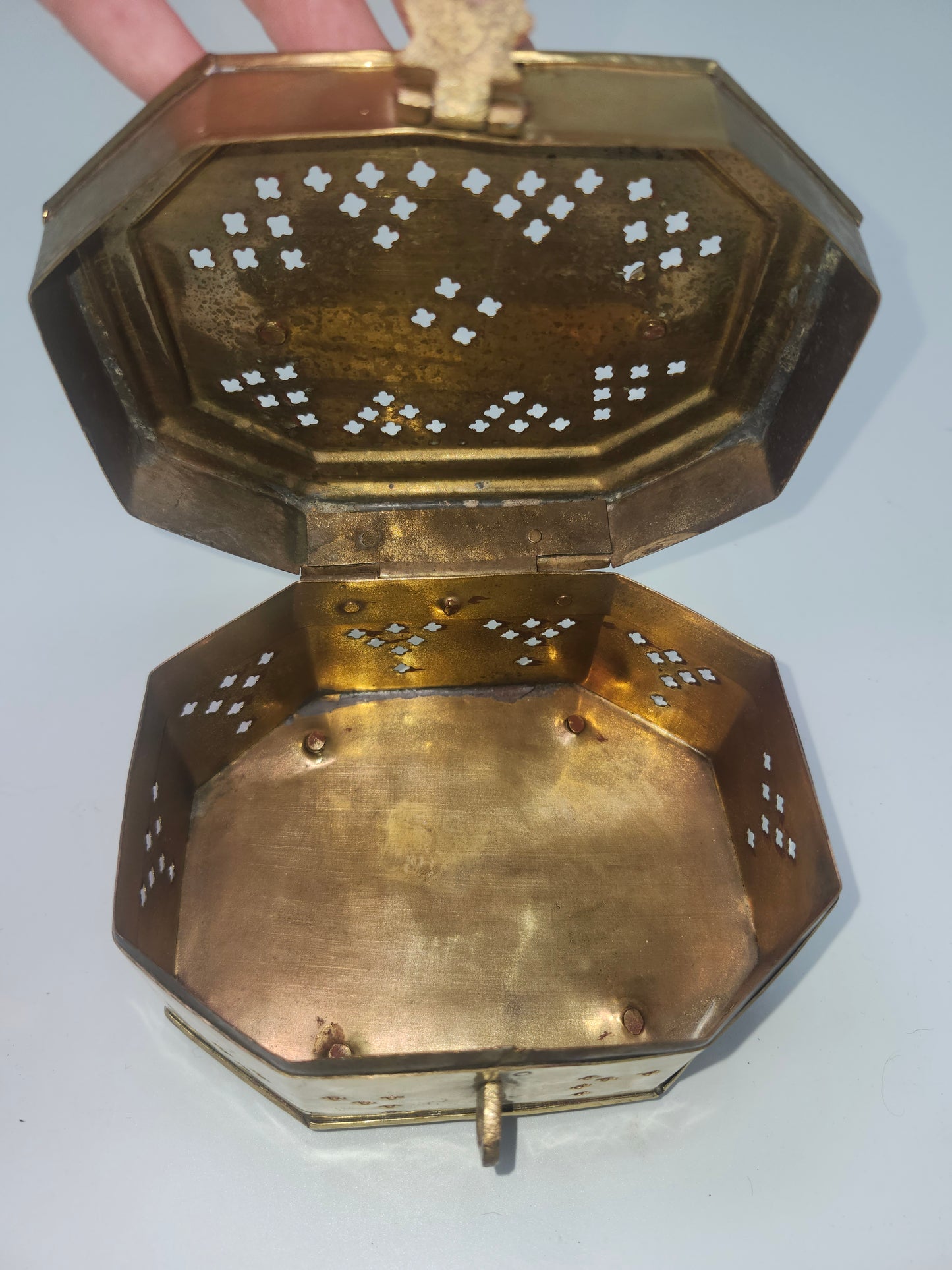 ~Brass~ Jewelry/Trinket Carriage (Cricket Box)