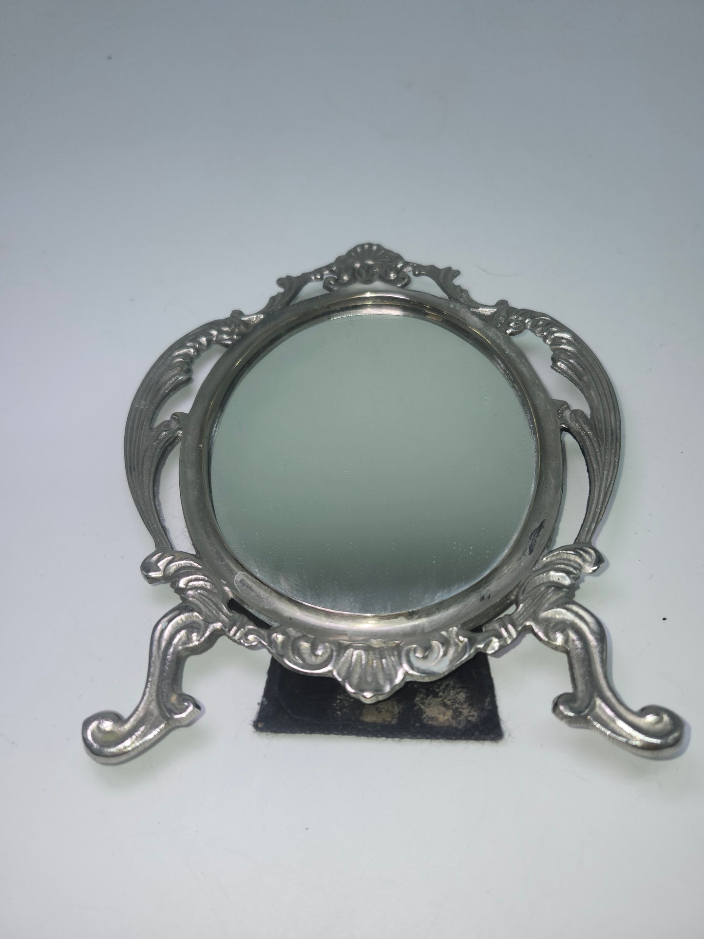 Silverplate Art Nouveau Style Mirror