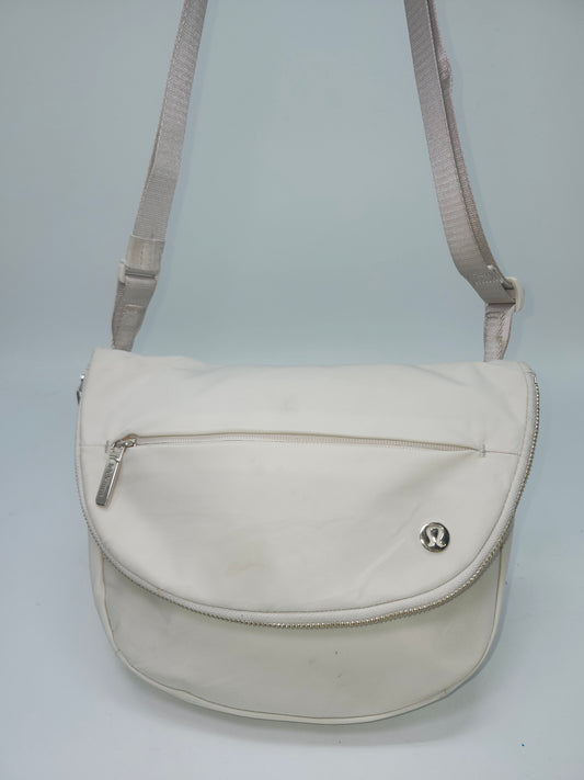 *Lululemon* "All Night" Festival Bag 5L in White Opal