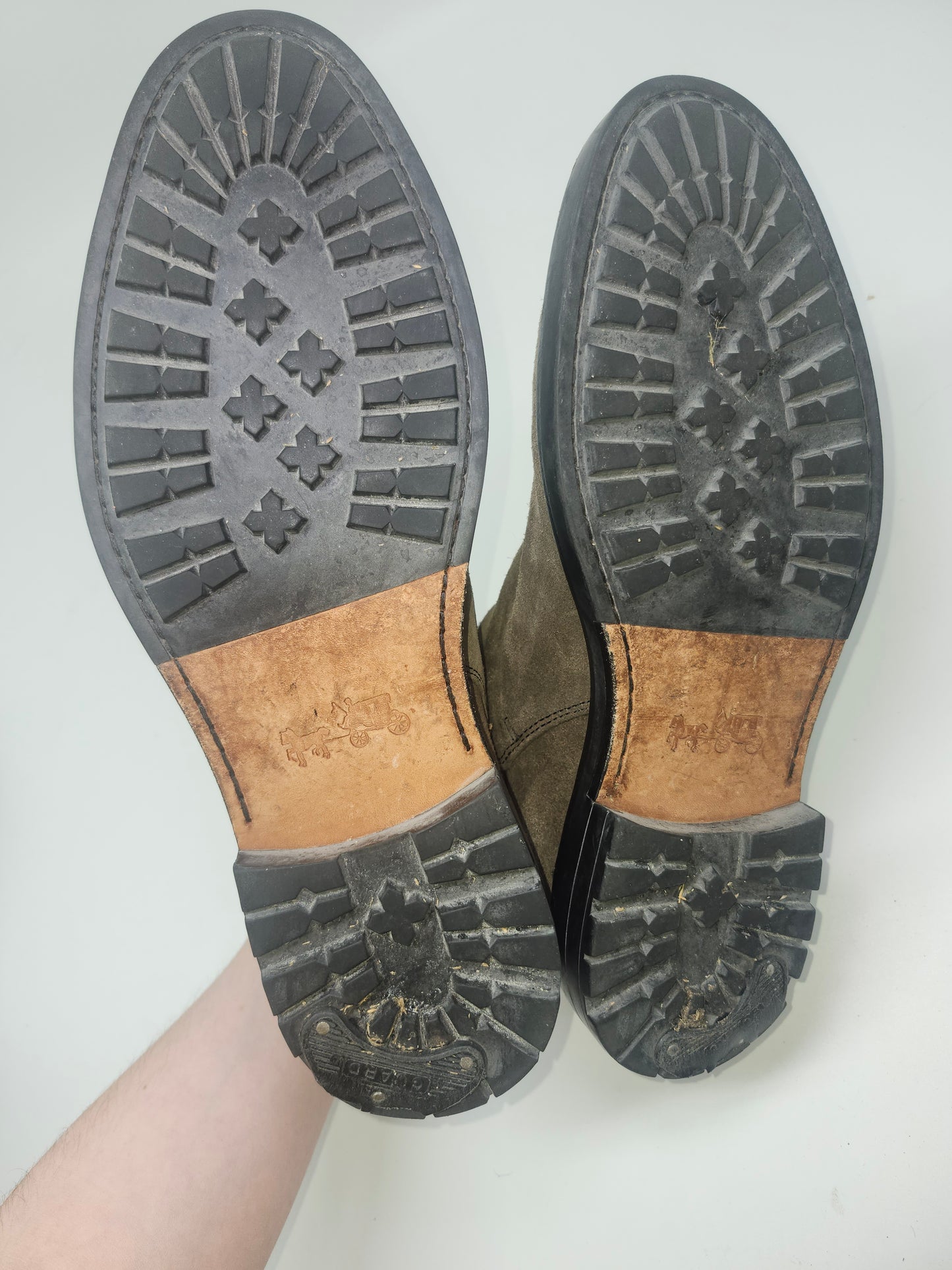 Coach "Bryce" Boots in Two-Toned Suede Size 8.5