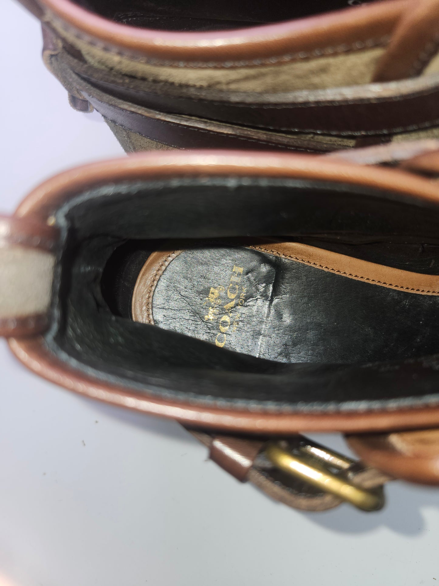 Coach "Bryce" Boots in Two-Toned Suede Size 8.5