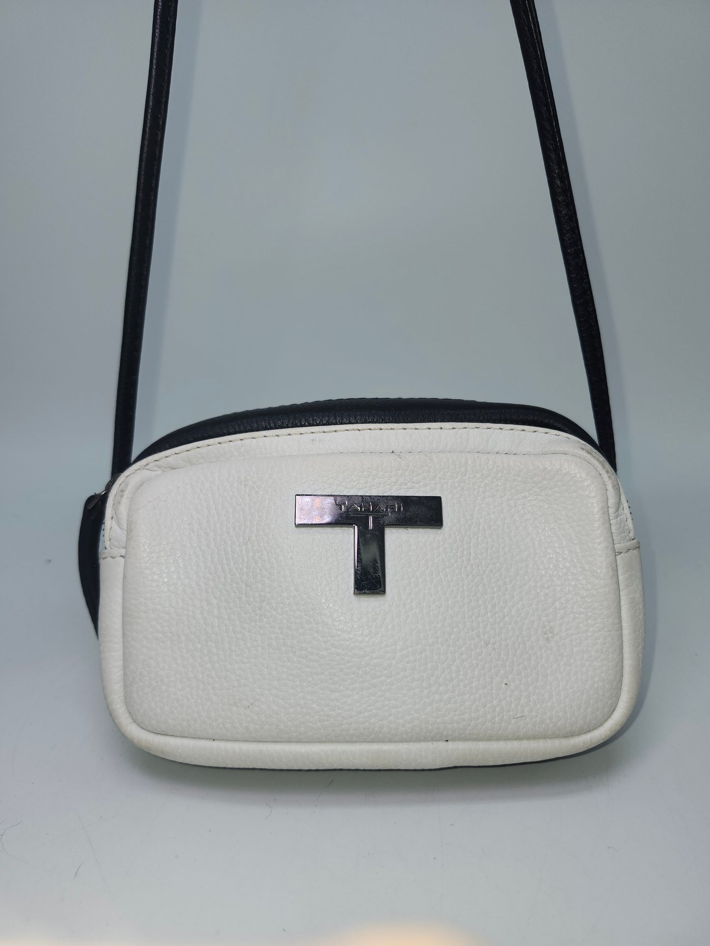 Tahari Tri-Toned Leather Crossbody Bag