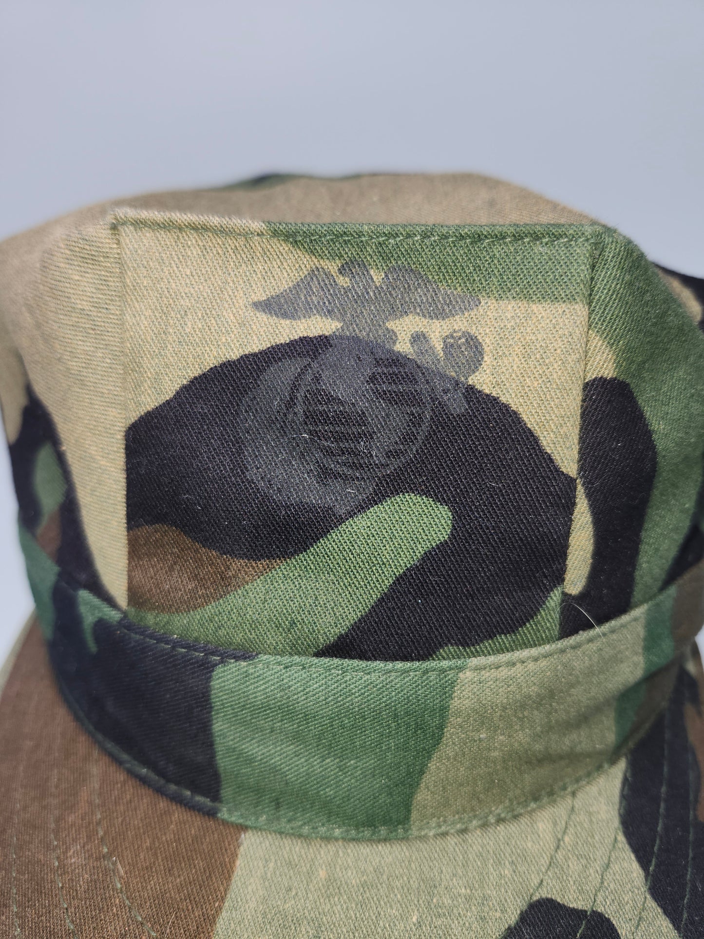 USMC Woodland Garrison Cover Camo Hat