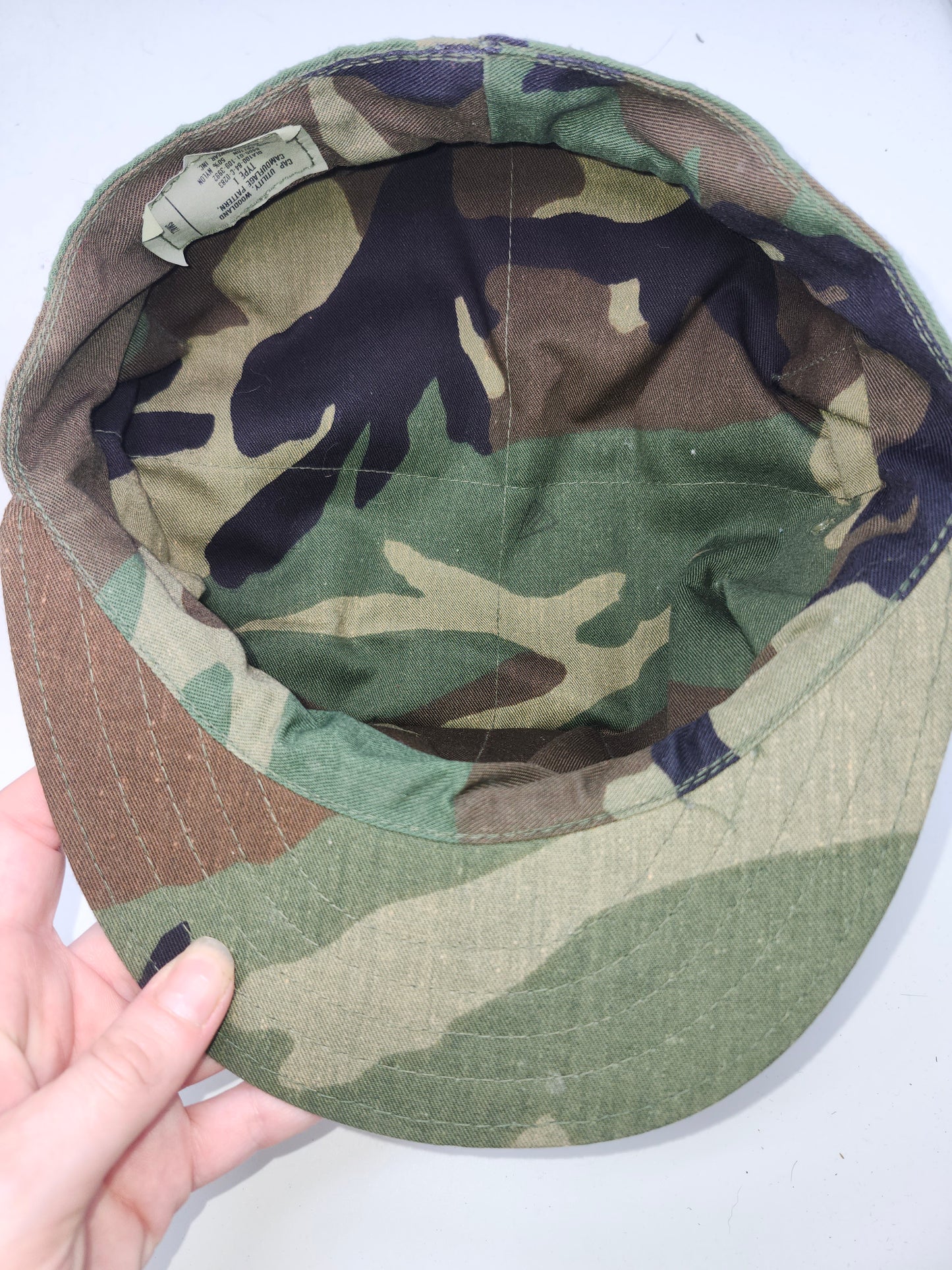 USMC Woodland Garrison Cover Camo Hat
