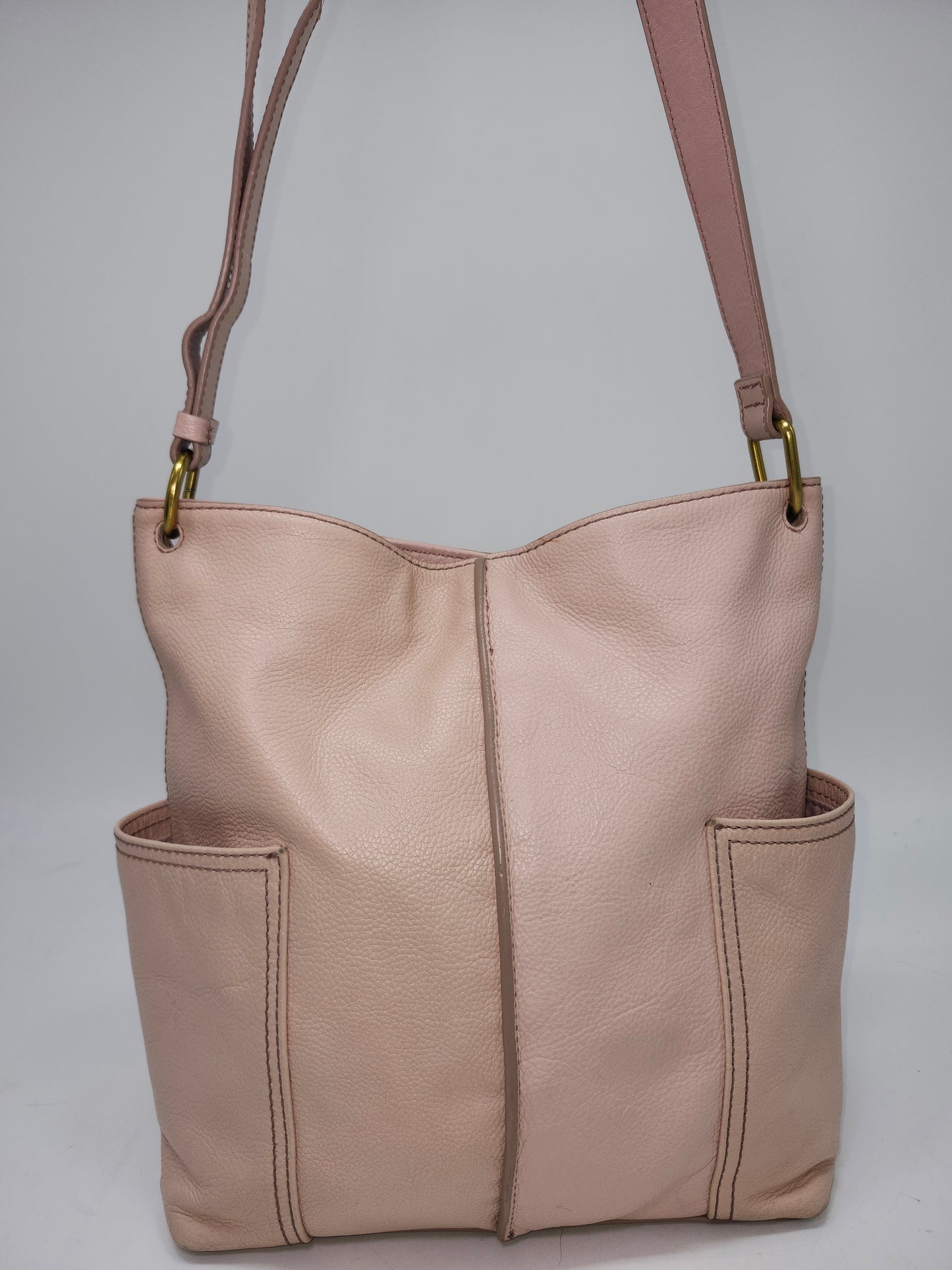 Fossil Baby Pink Leather Crossbody Purse