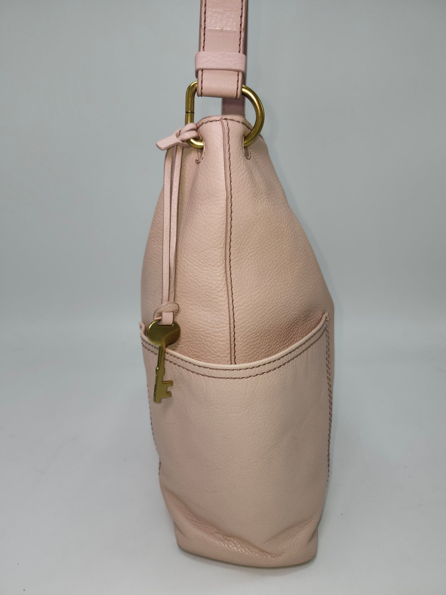 Fossil Baby Pink Leather Crossbody Purse