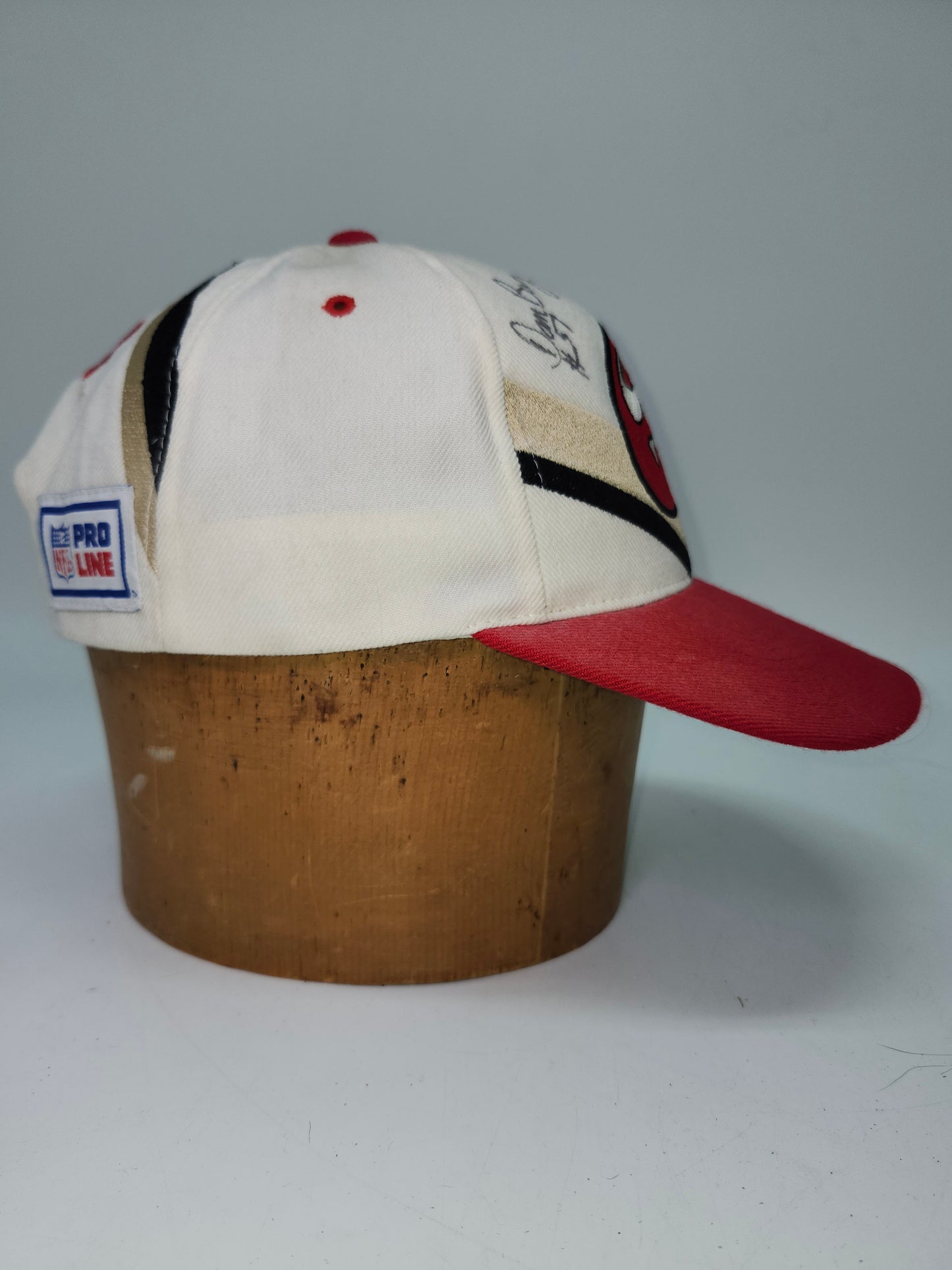1980s Reebok Pro-Line NFL San Francisco 49ers Hat with Dan Buntz Autograph
