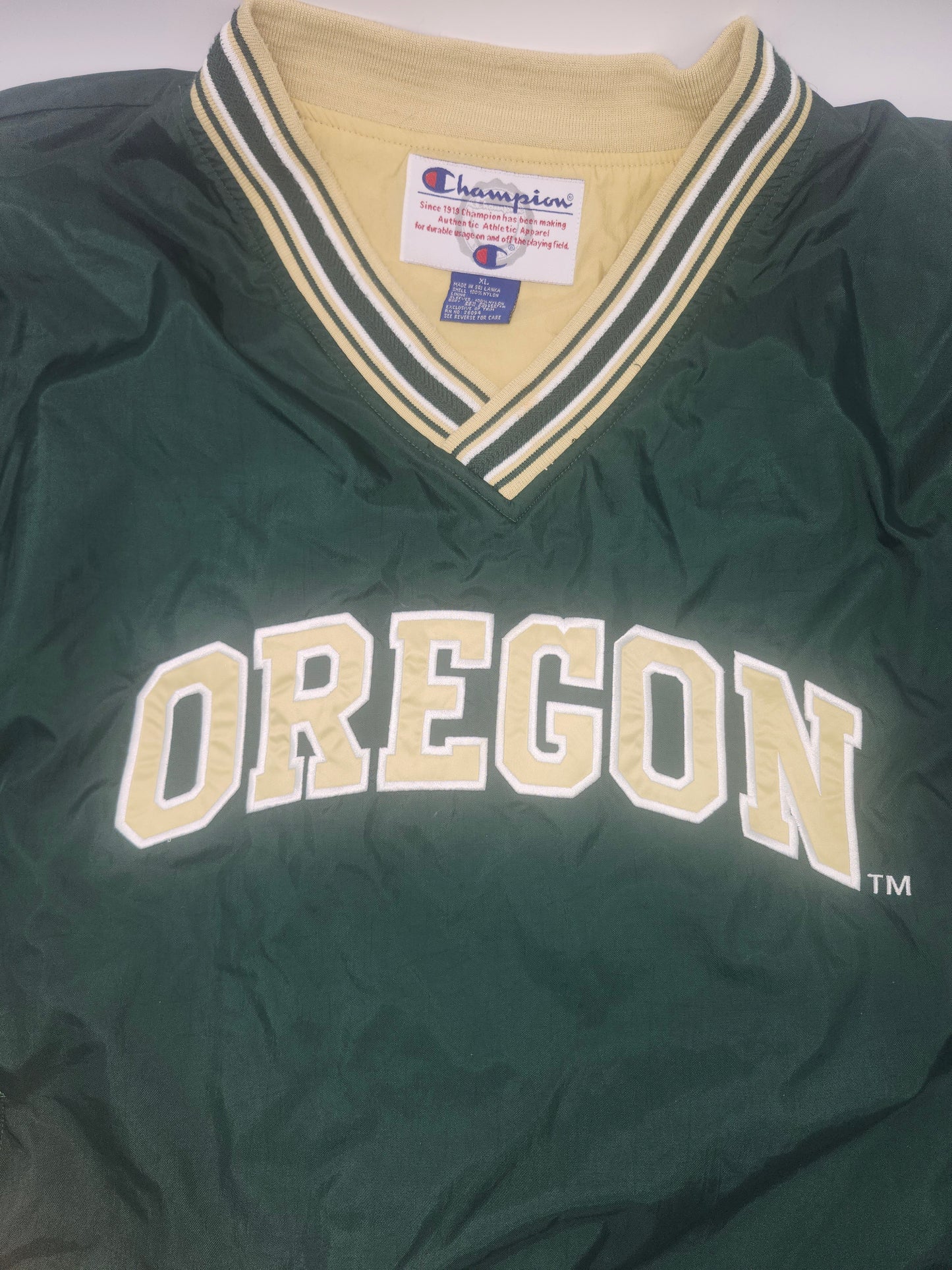Oregon Ducks Champion Vintage Pullover Windbreaker XL