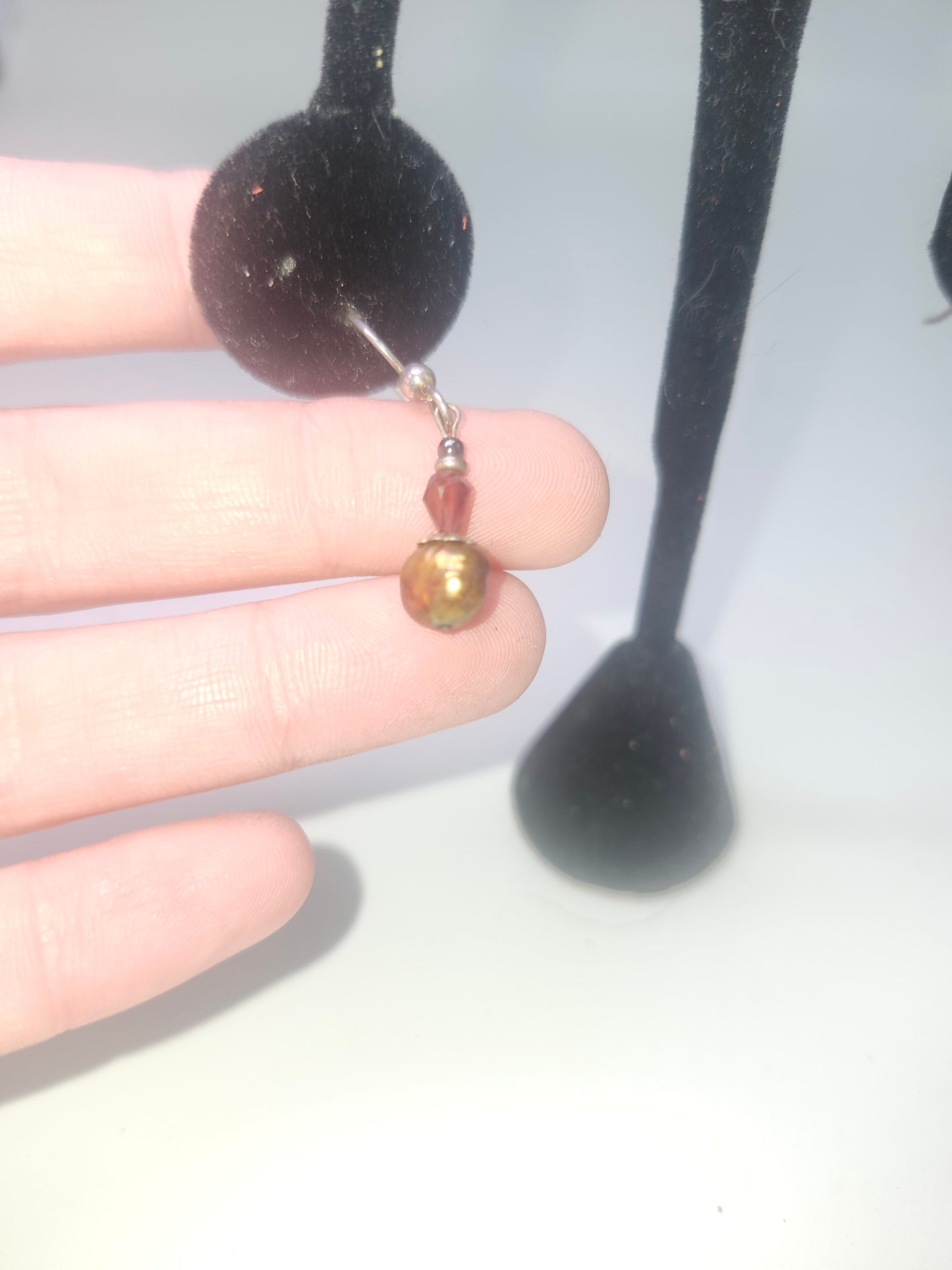 925 Sterling & Freshwater Pearl Dangle Earrings