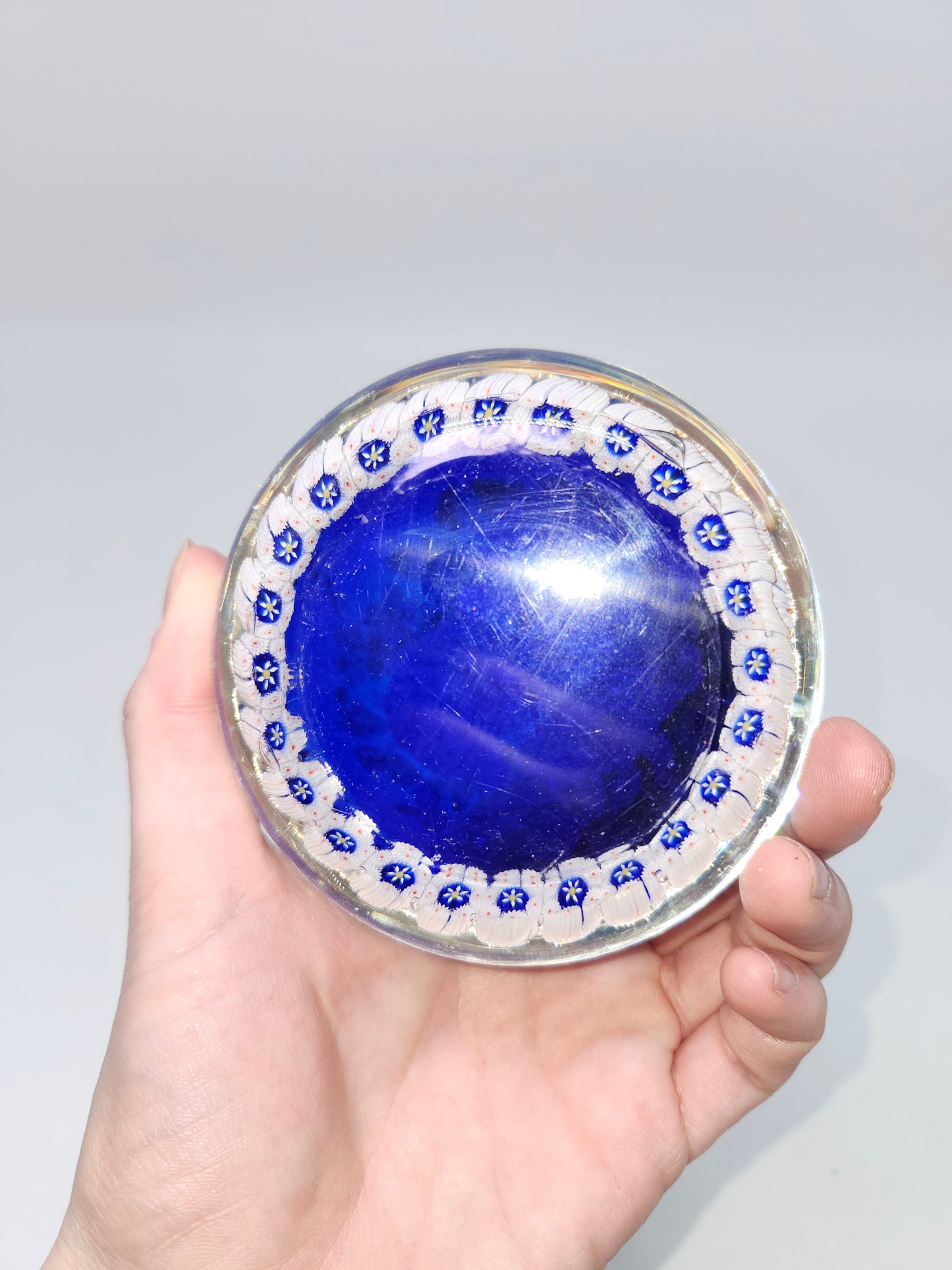 Murano Glass Floral Paperweight