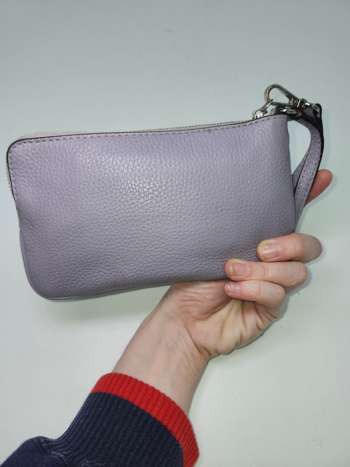 Michael Kors "Jet Set" Large Zip Clutch in Lavender Mist