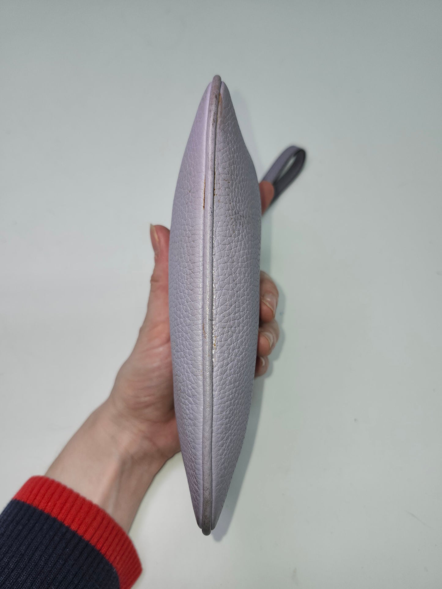 Michael Kors "Jet Set" Large Zip Clutch in Lavender Mist