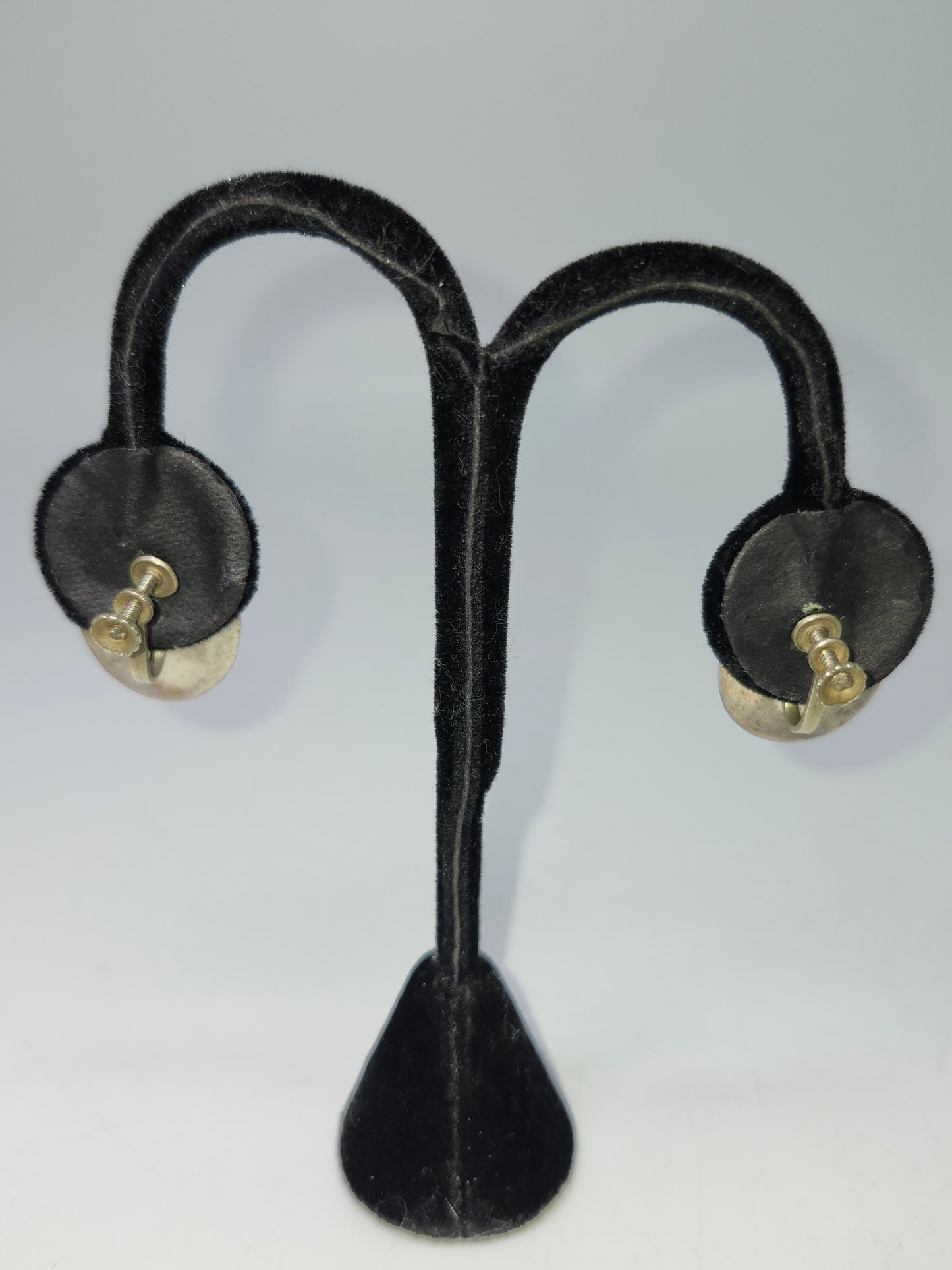 900 Silver Guatemalan Screw-Back Tribal Earrings